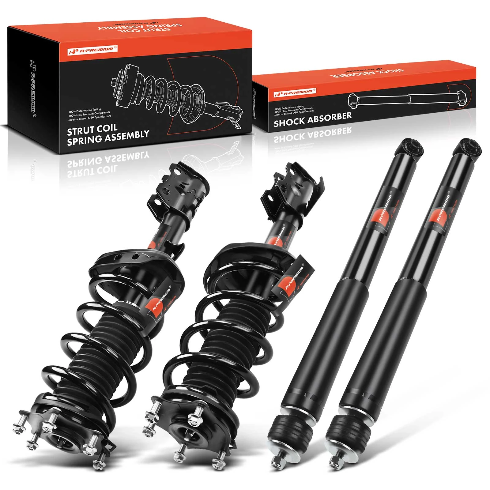 2007-2012 Acura RDX 4-Pc Strut and Coil Spring Assembly Set Front & Rear A-Premium APSA0471