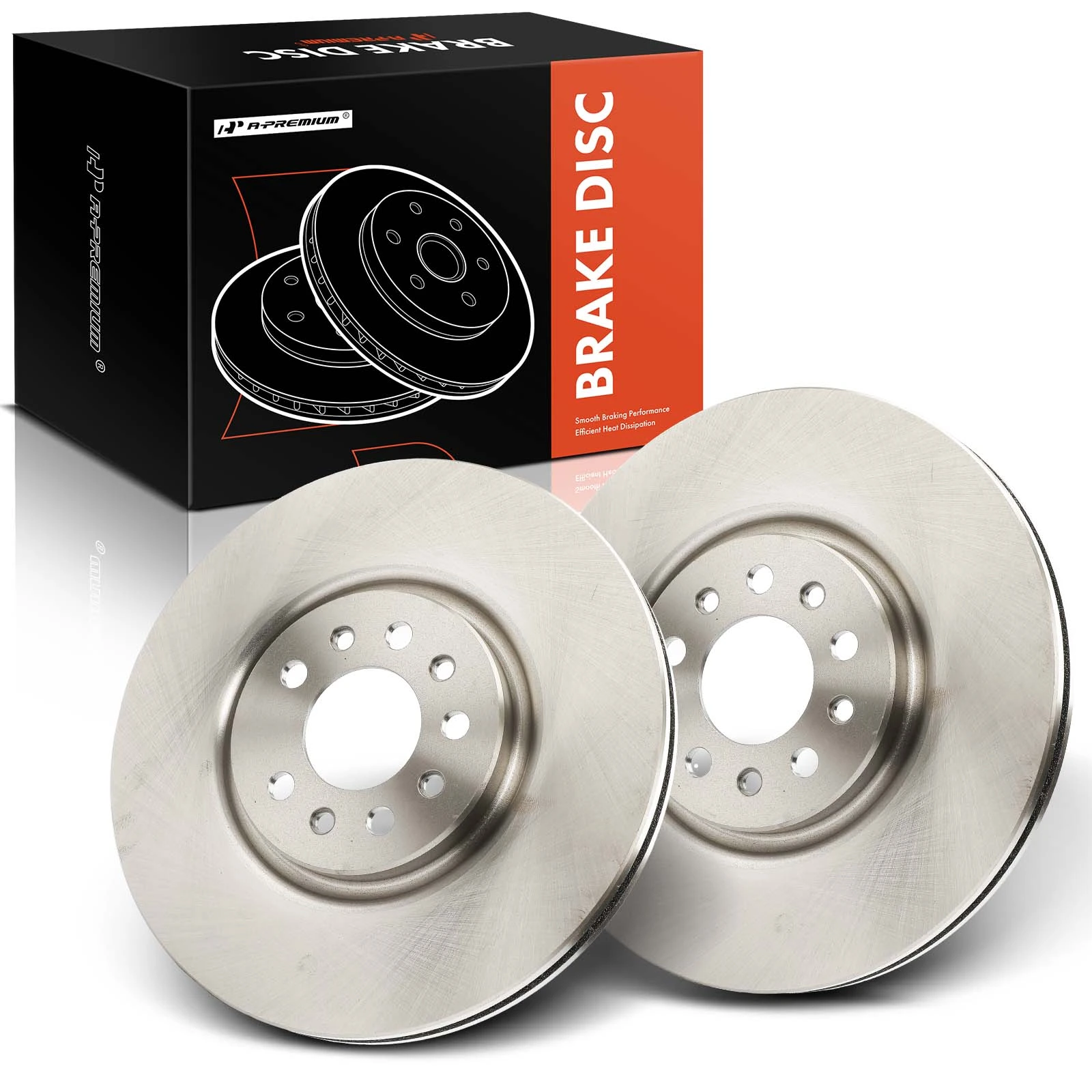 2 Pcs Front Disc Brake Rotors