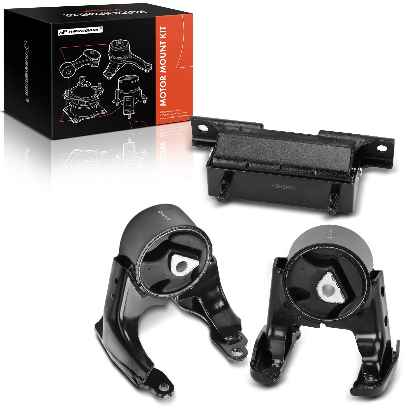 3 Pcs Engine Mount & Transmission Mount