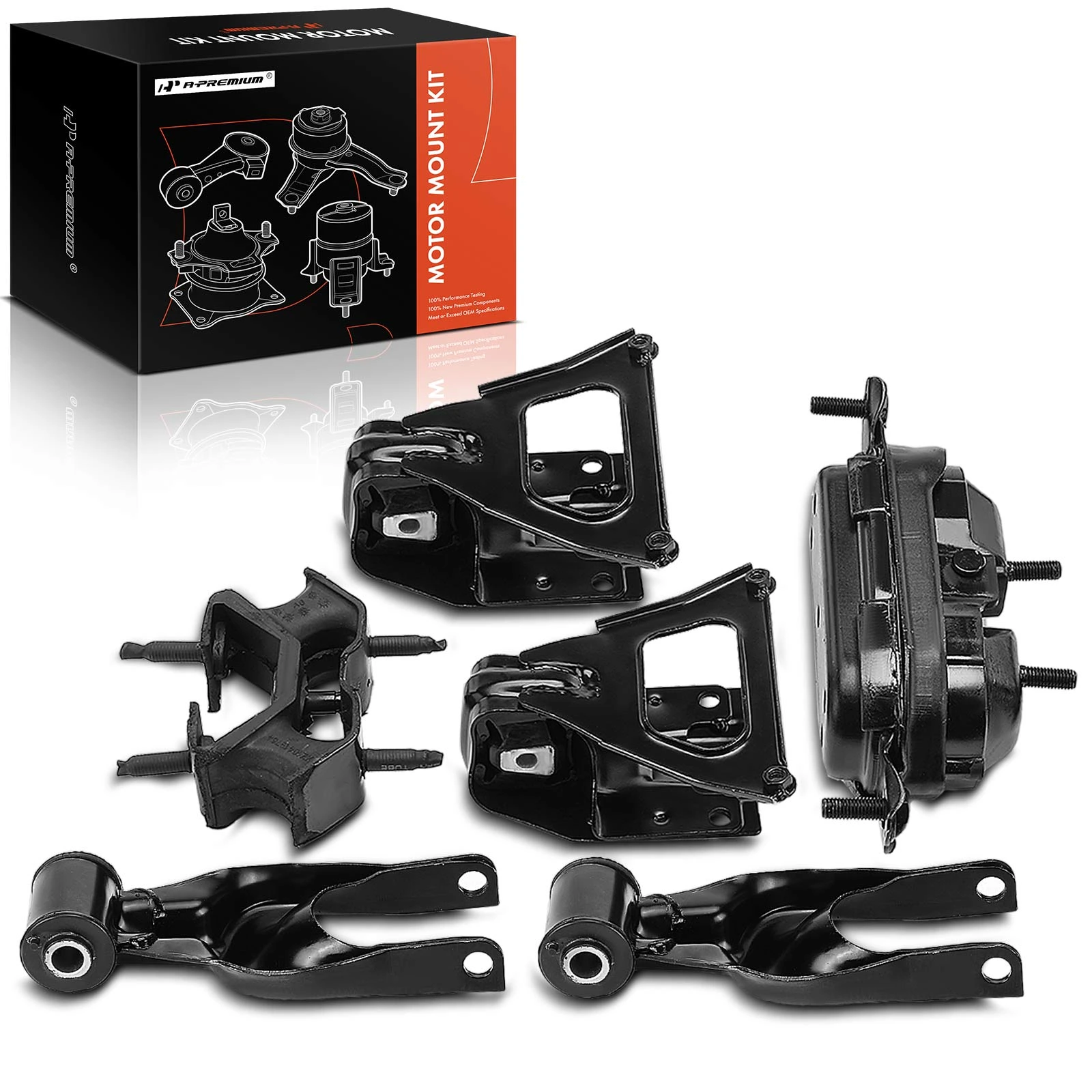 1997-2004 Buick Regal 6-Pc Engine Mount and Transmission Mount Kit Front Left & Right A-Premium APEM541