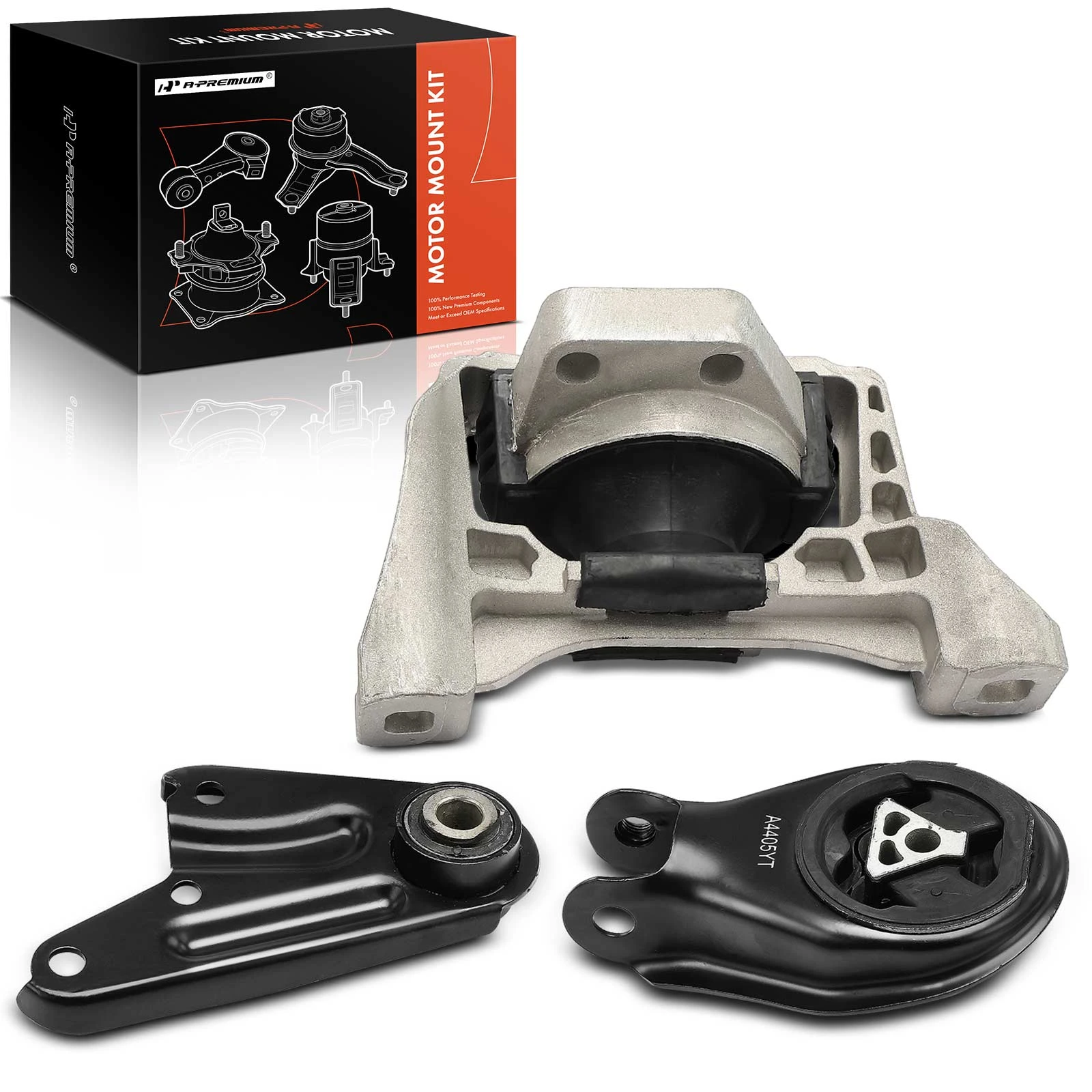 2010-2013 Mazda 3 3-Pc Engine Mount and Transmission Mount Kit Front Right & Rear A-Premium APEM741