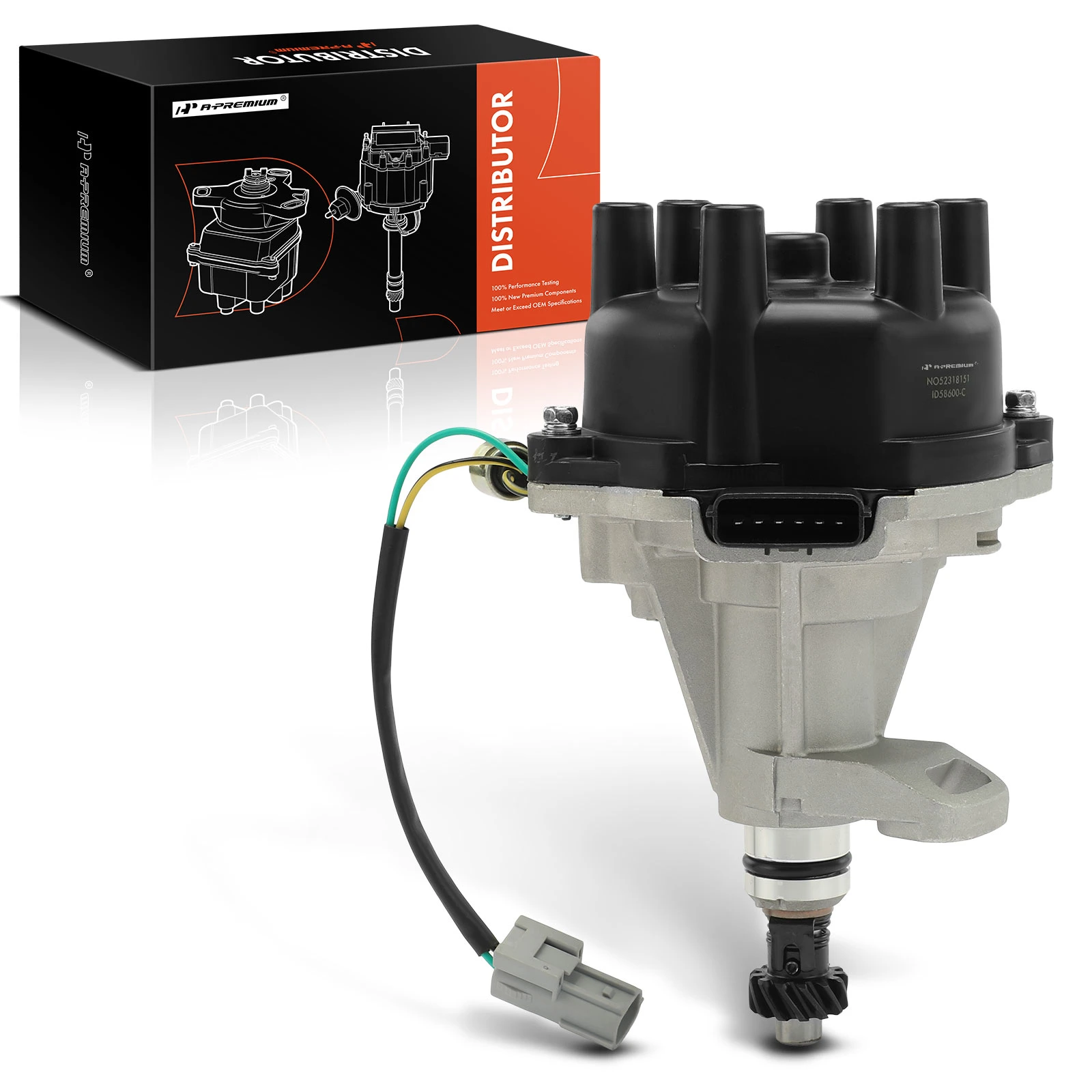 Ignition Distributor with Cap & Rotor