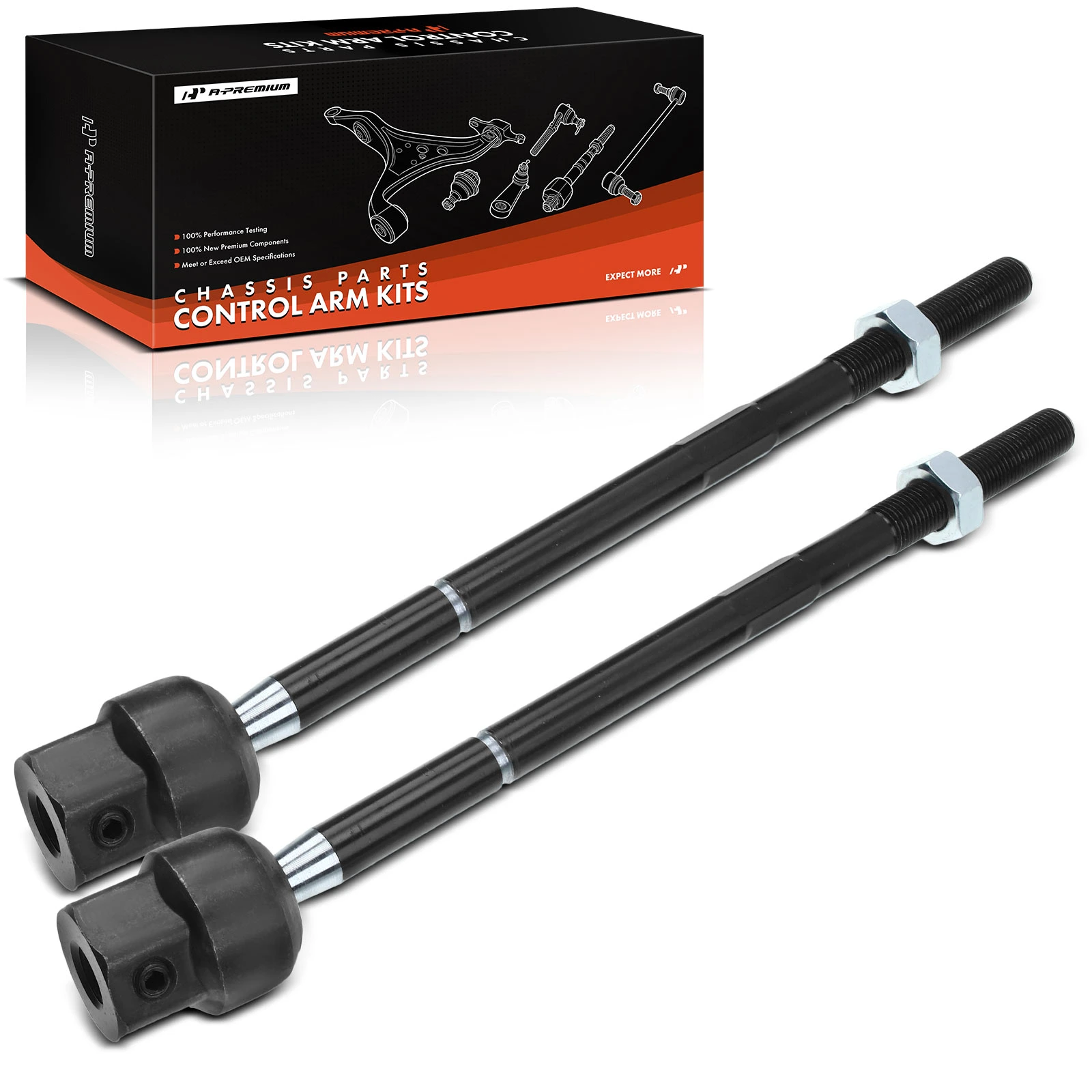 2 Pcs Inner Steering Tie Rod End