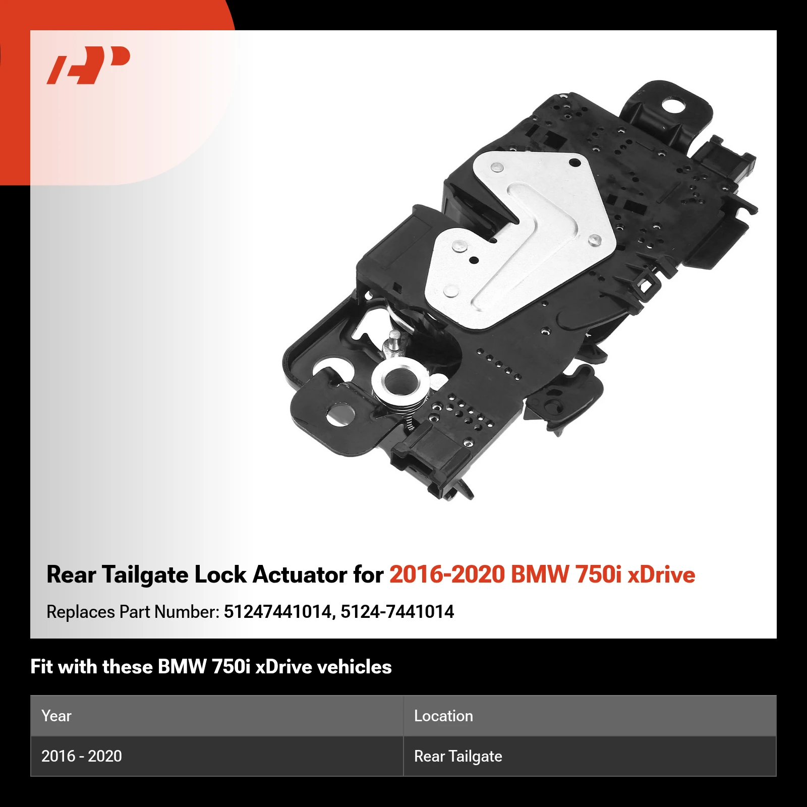 Rear Tailgate Lock Actuator for 2016-2020 BMW 750i xDrive