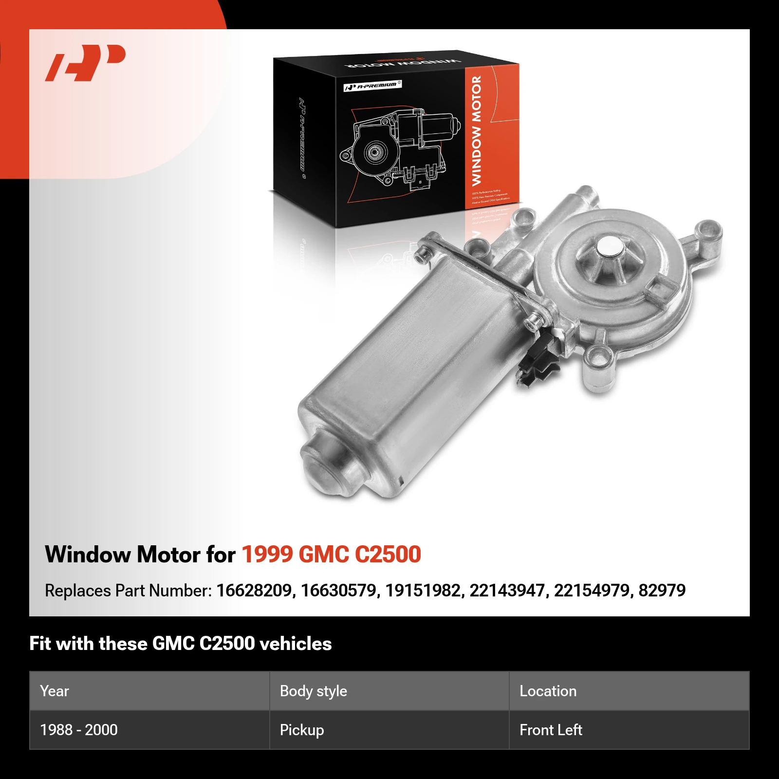 Window Motor for 1999 GMC C2500