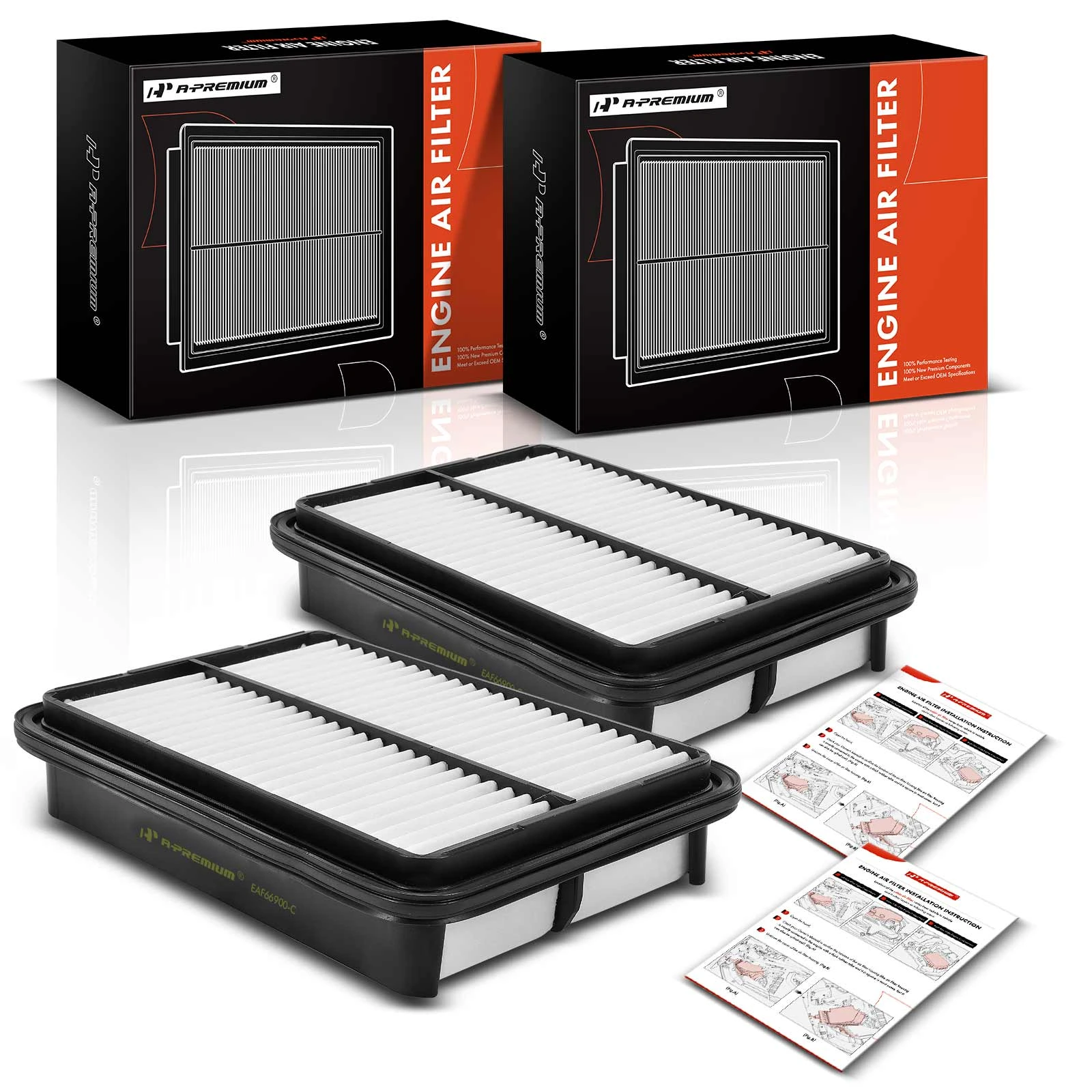 2 Pcs Engine Air Filter for 1995-2004 Toyota Tacoma