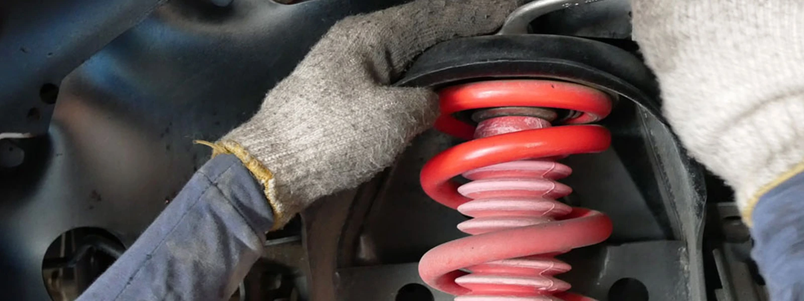 check and repair or replace when coil springs are broken