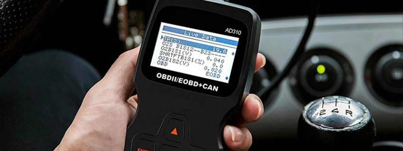 OBD2 scanner reading trouble codes