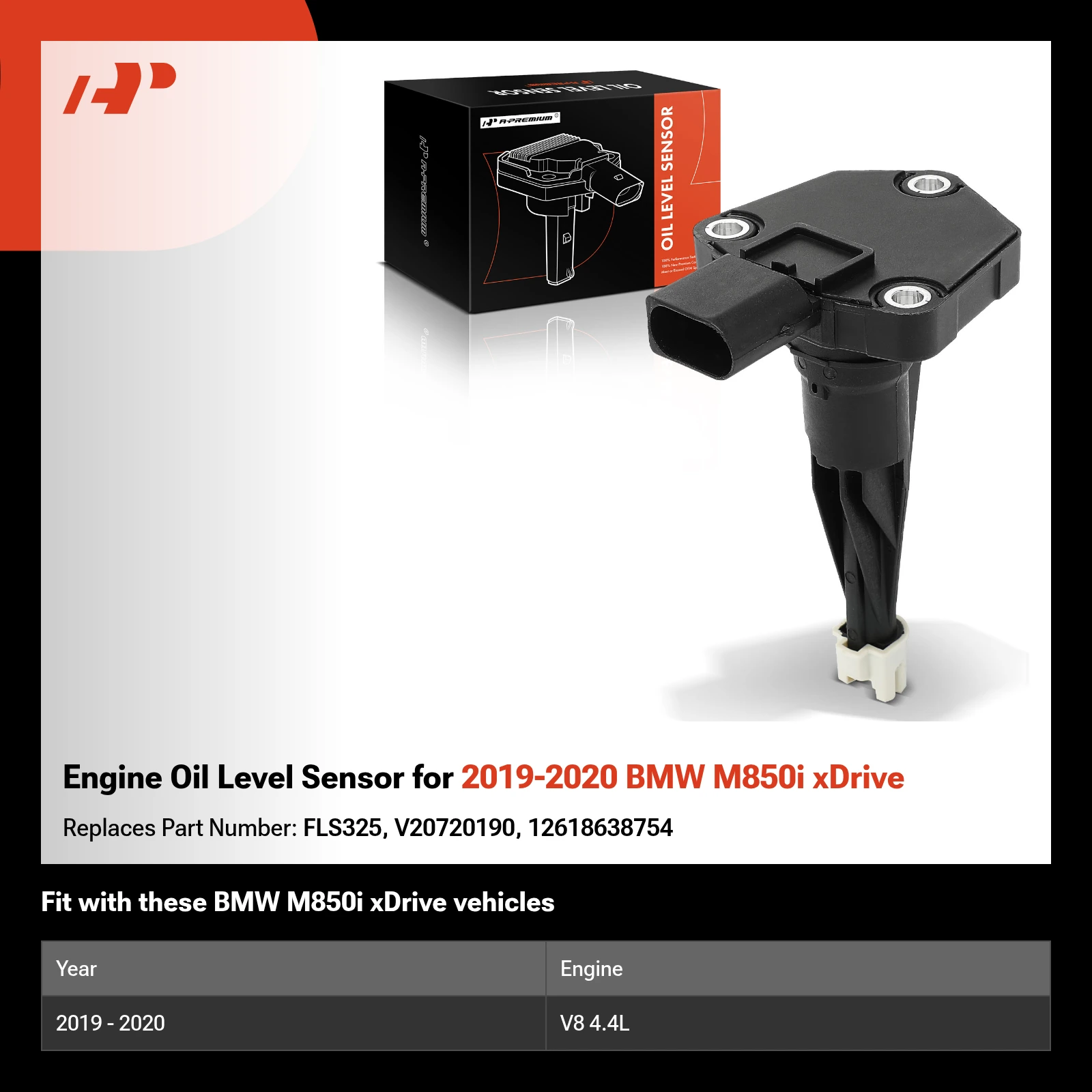 Engine Oil Level Sensor for 2019-2020 BMW M850i xDrive