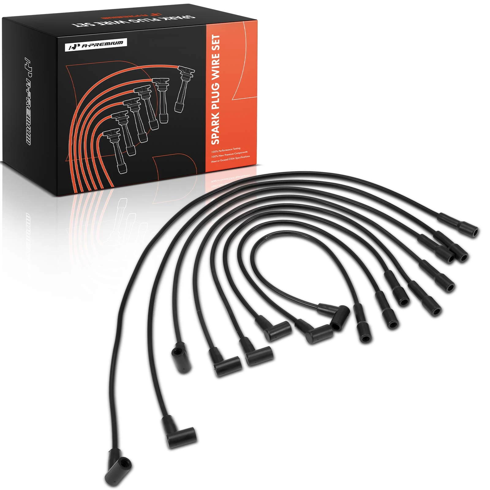 8 Pcs Spark Plug Wire Set for 1979 Oldsmobile Delta 88