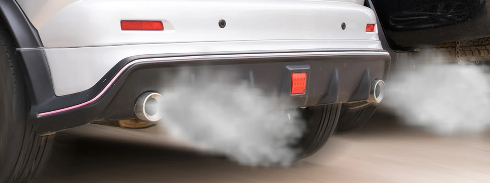 Car emissions are processed through a catalytic converter