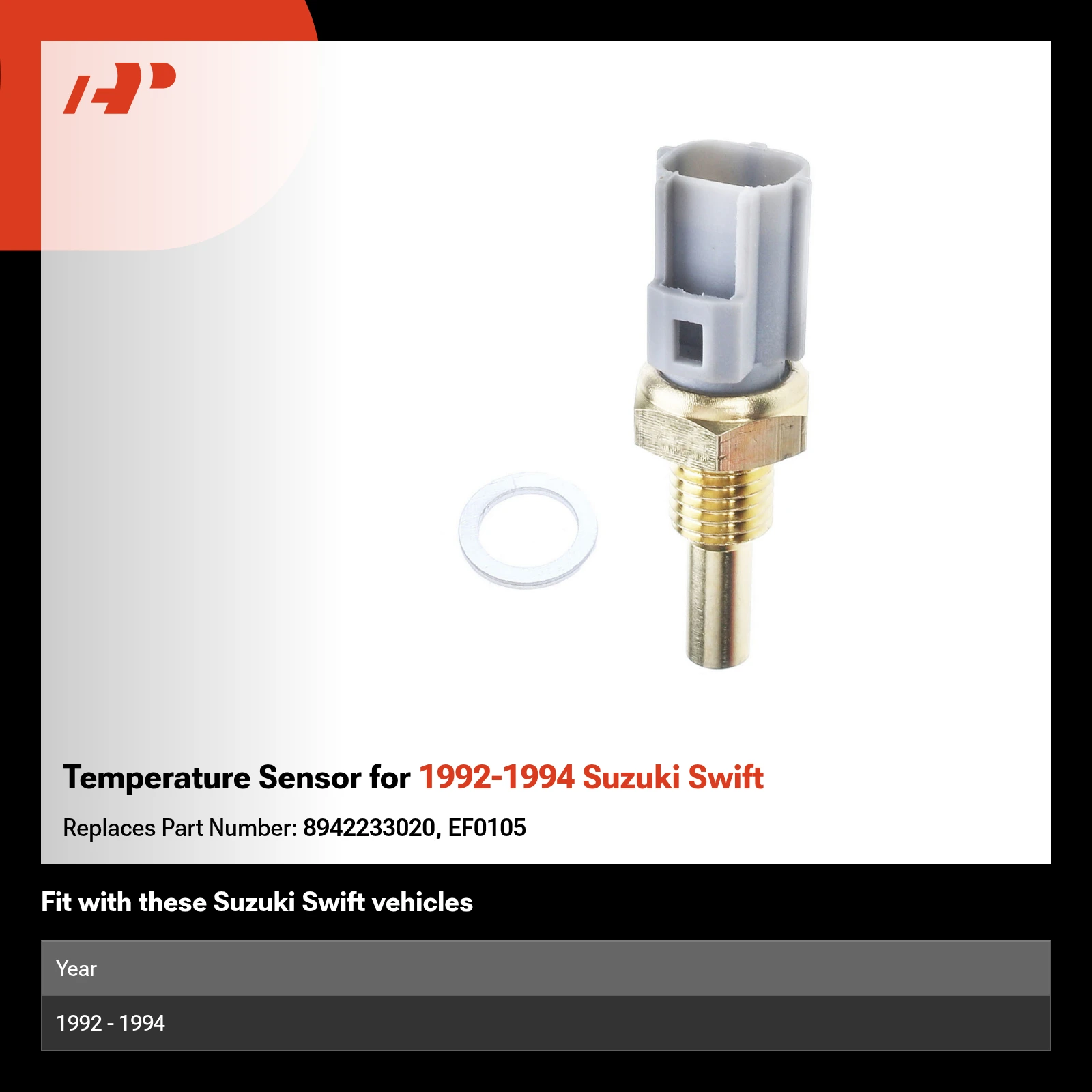 Temperature Sensor for 1992-1994 Suzuki Swift