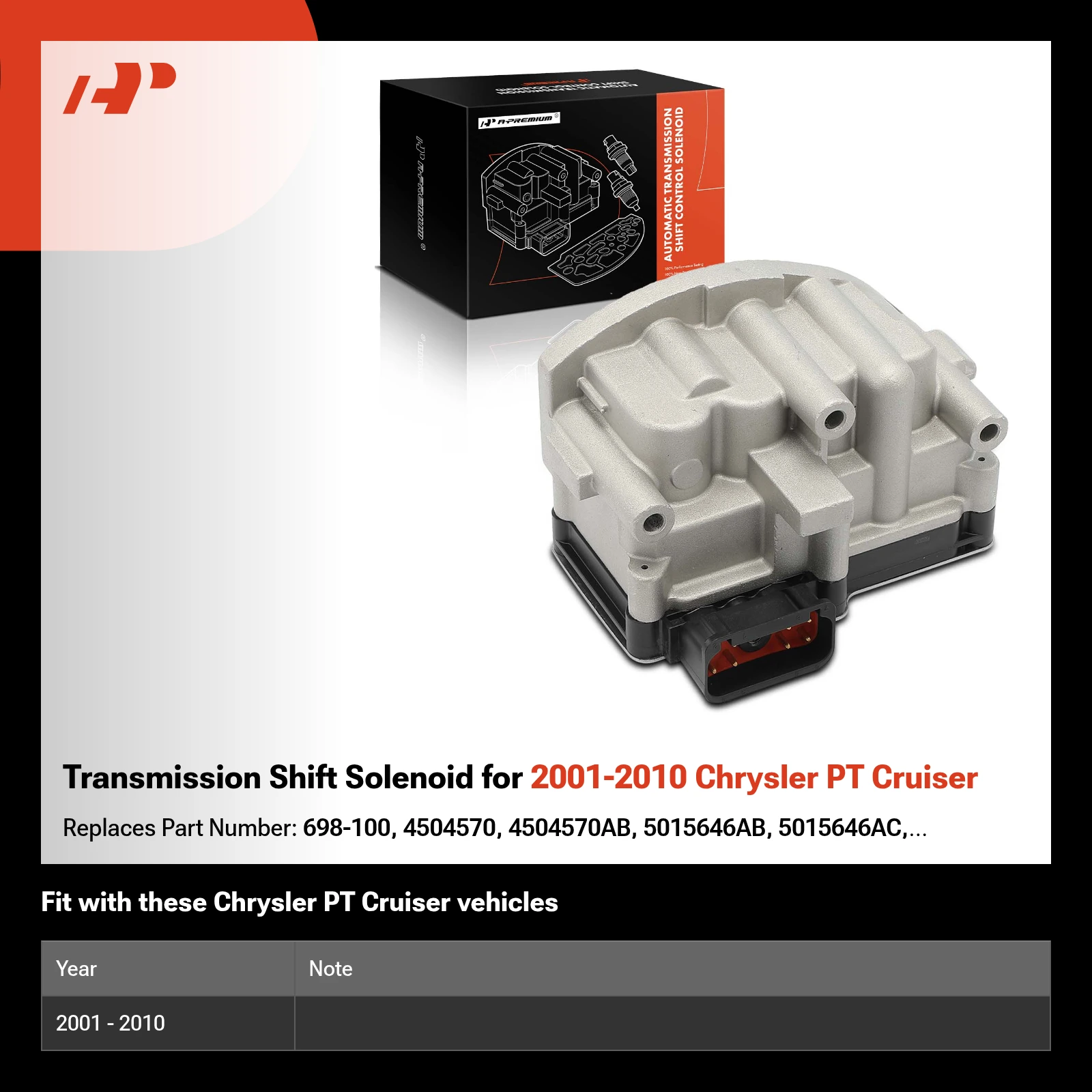 Transmission Shift Solenoid for 2001-2010 Chrysler PT Cruiser