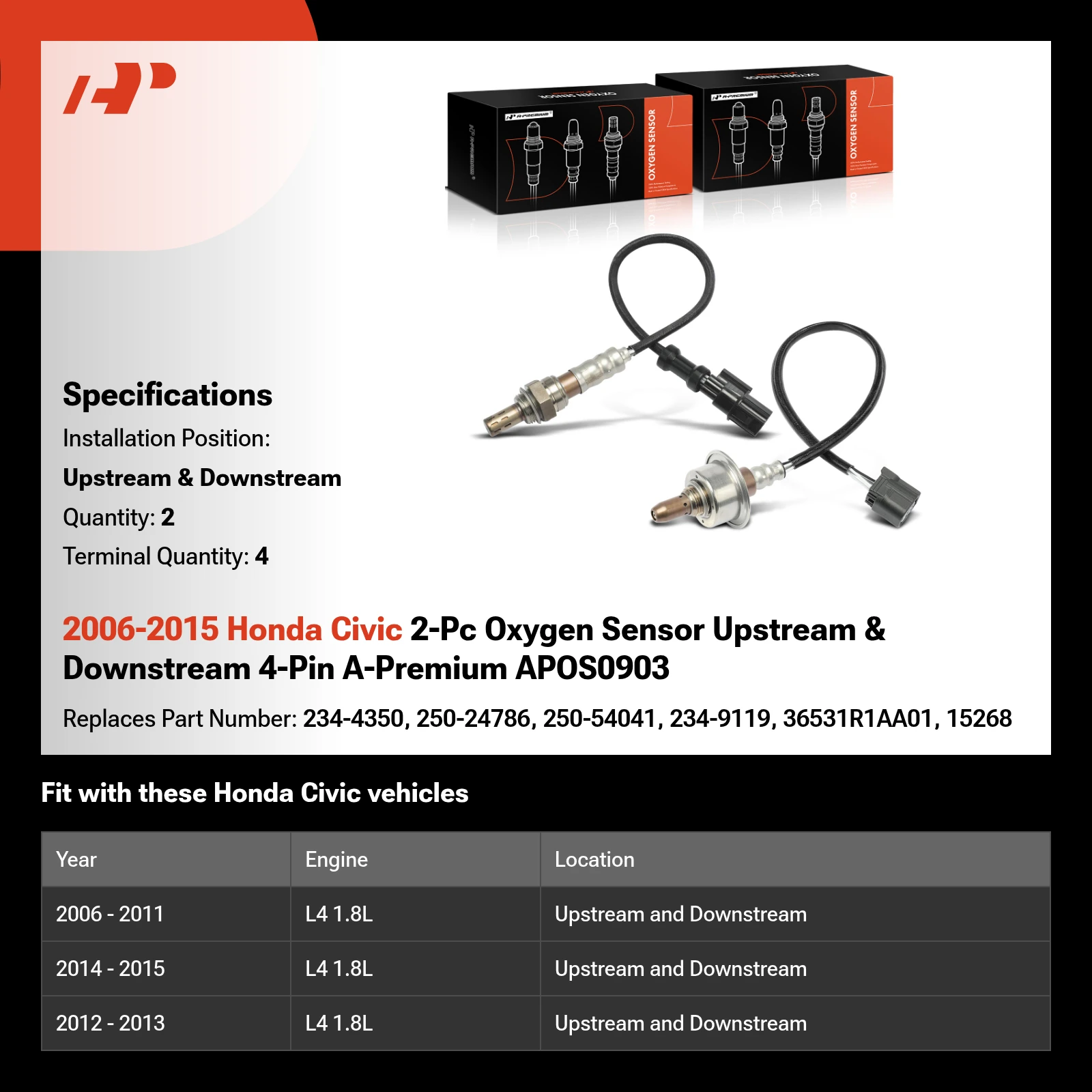 Cam Position Sensor - 196-2004 By DENSO On