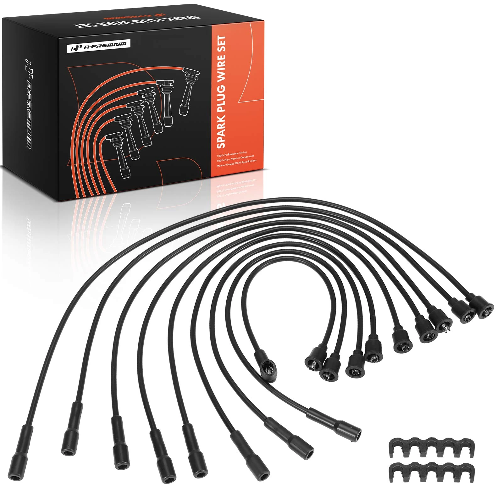 9 Pcs Spark Plug Wire Set for 1971-1972 AMC Matador