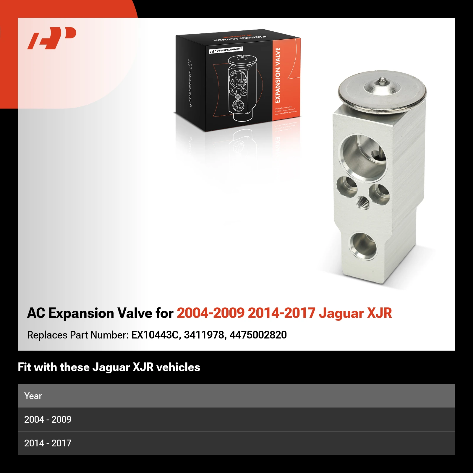 AC Expansion Valve for 2004-2009 2014-2017 Jaguar XJR