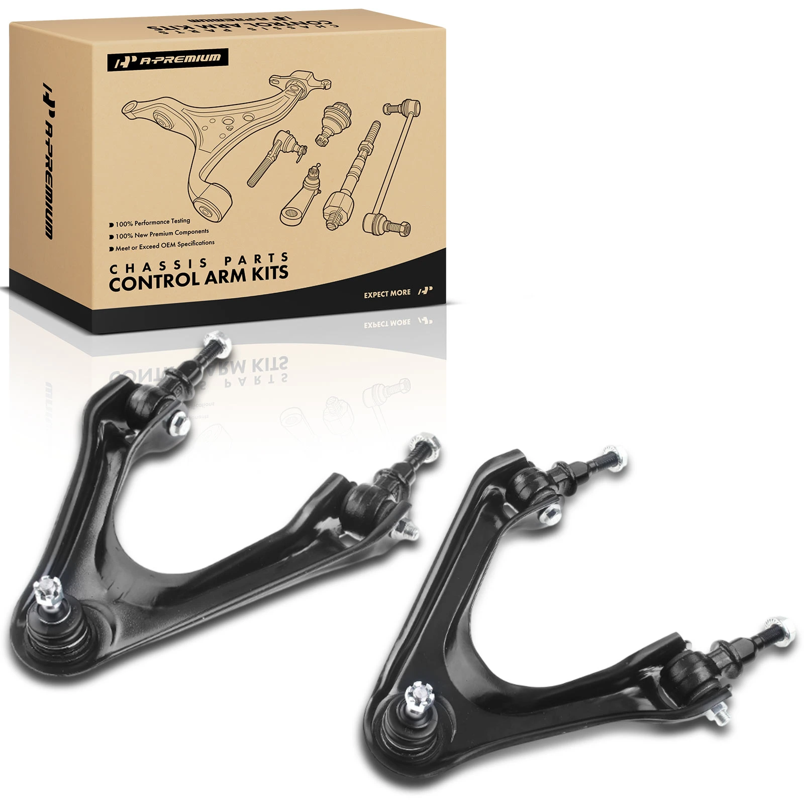 1997-1999 Acura CL 2-Pc Control Arm and Ball Joint Kit, Front Upper with Ball Joint A-Premium APCA0395