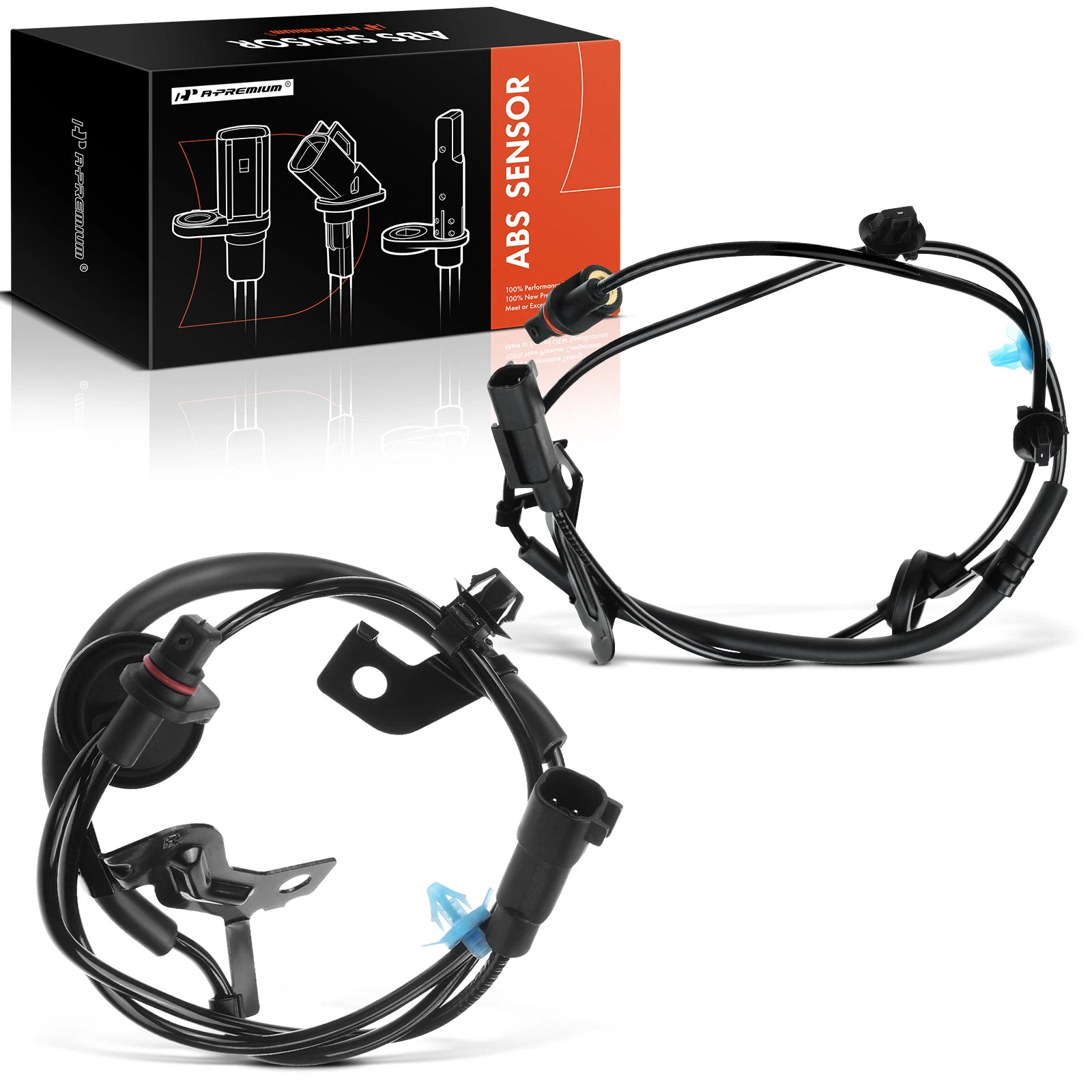 2 Pcs Rear ABS Wheel Speed Sensors for 2008-2014 Mitsubishi Lancer