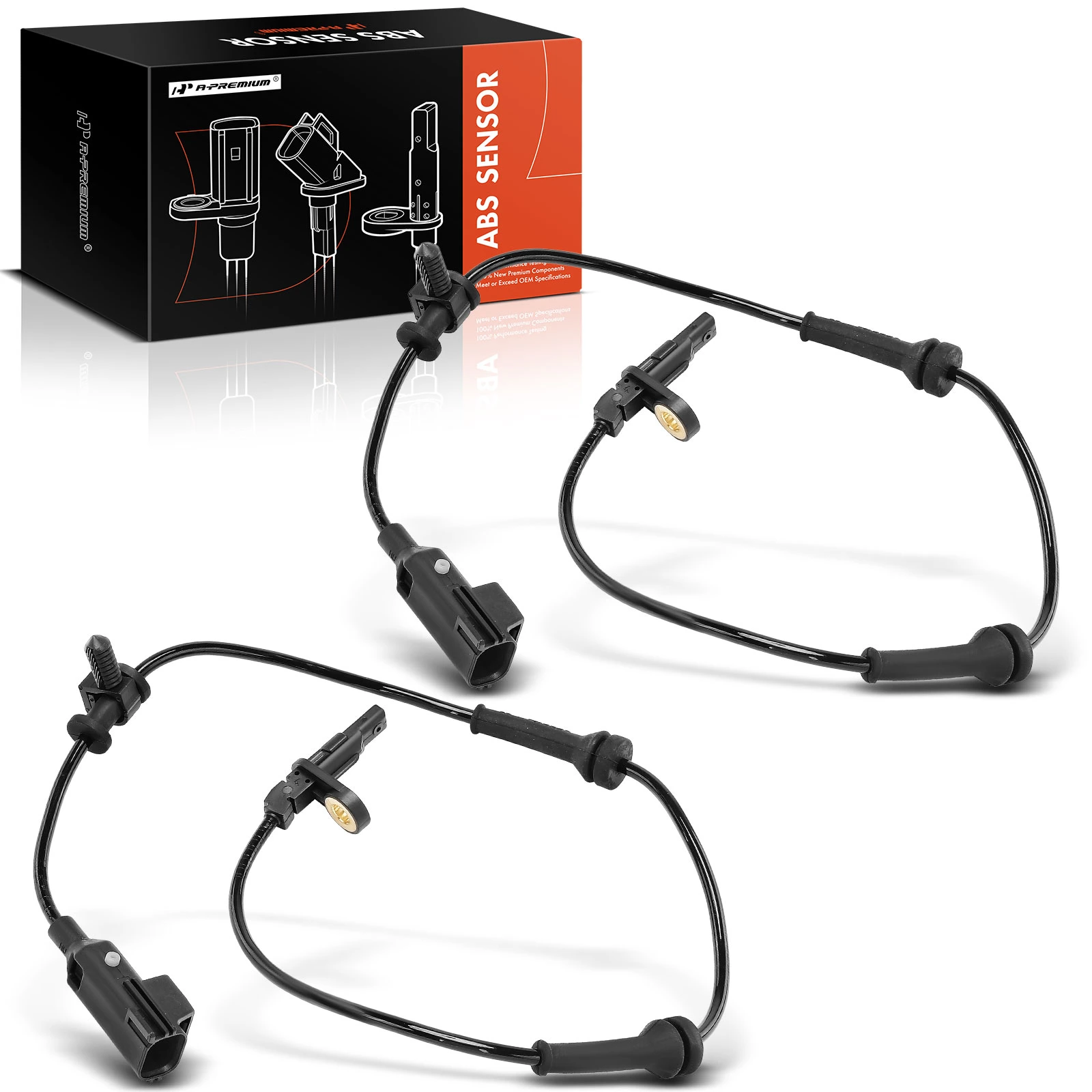 2 Pcs Rear ABS Wheel Speed Sensor for 2016-2021 Jaguar XE