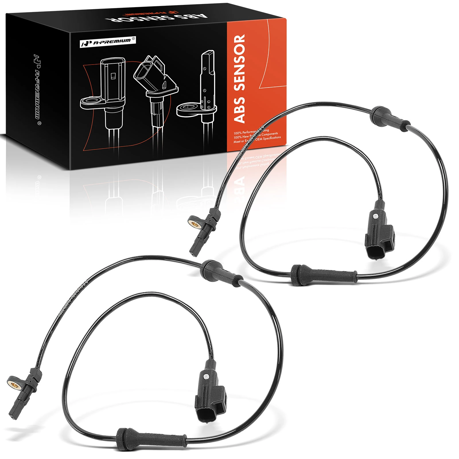 2 Pcs Front ABS Wheel Speed Sensor for 2016-2021 Jaguar XE