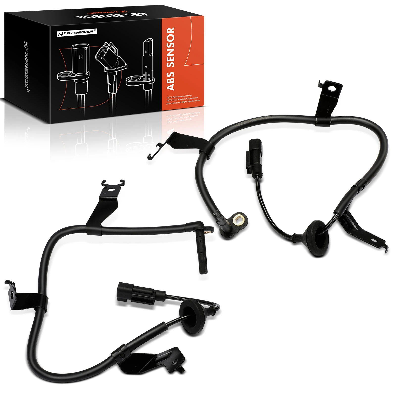 2 Pcs Rear ABS Wheel Speed Sensor for 2008-2015 Mitsubishi Lancer