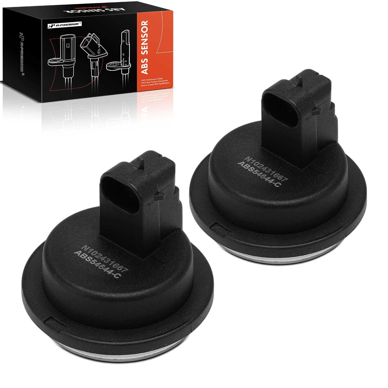 2 Pcs Rear ABS Wheel Speed Sensor for 2000-2005 Cadillac DeVille