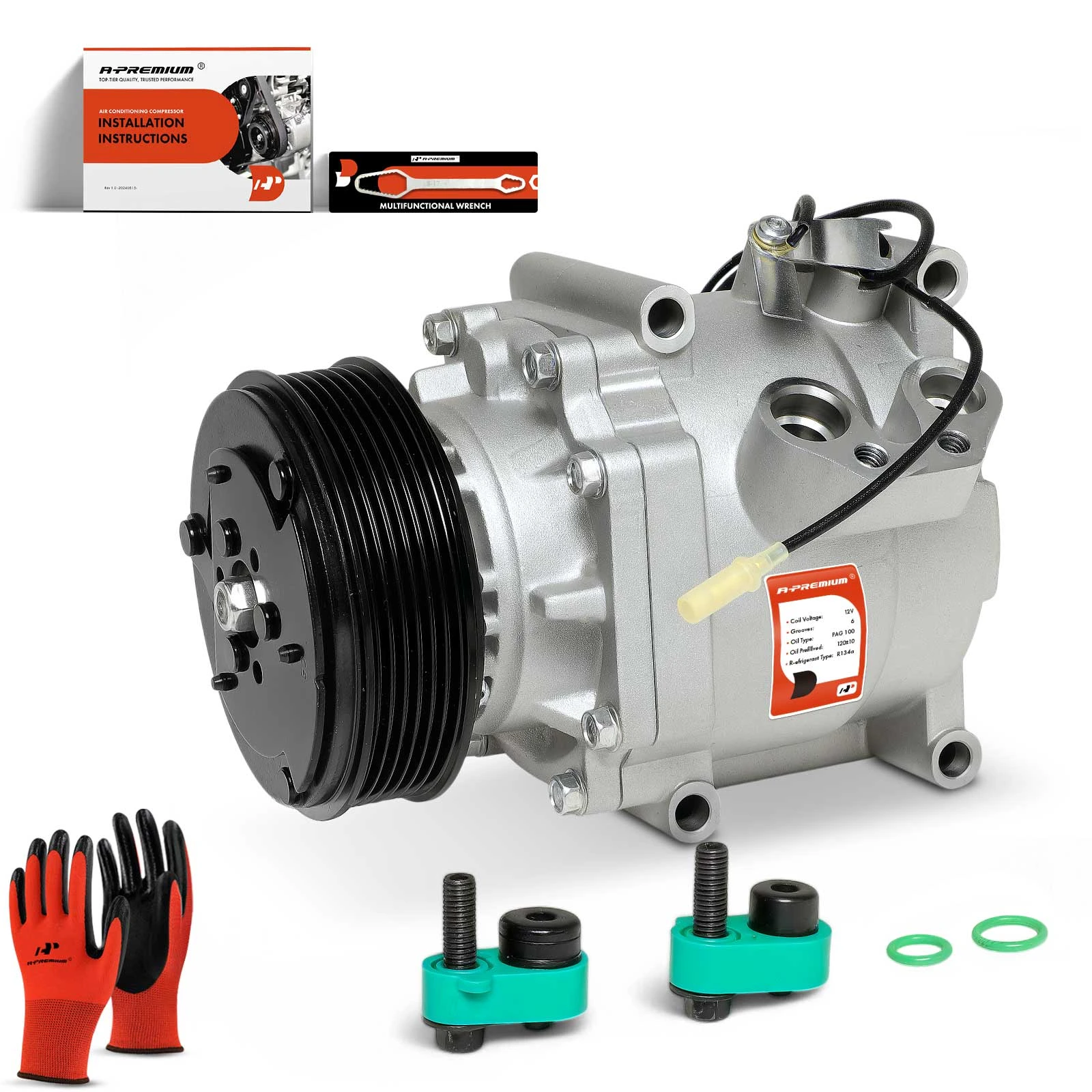 AC Compressor with Clutch 