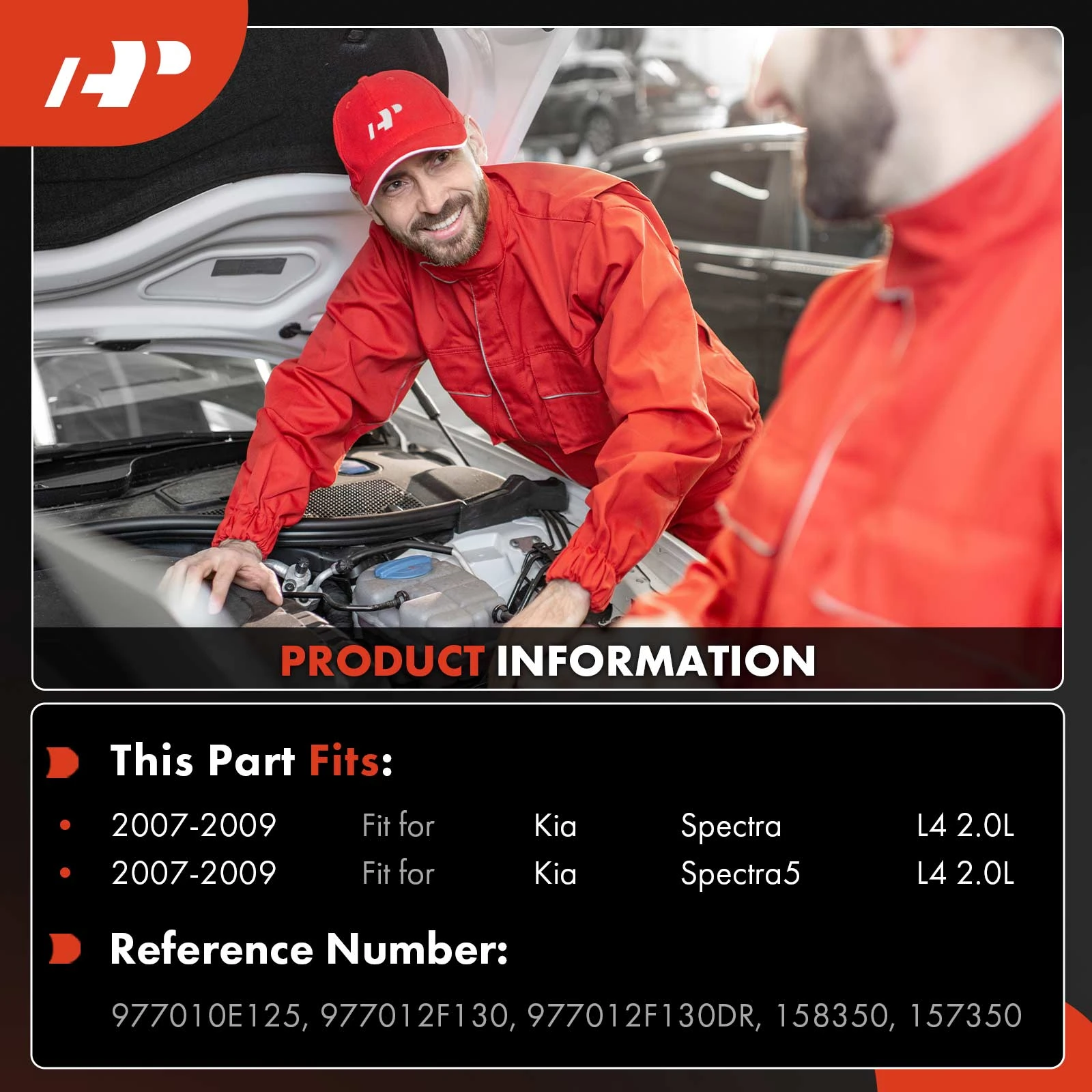 AC Compressor with Clutch with 4-Groove Pulley A-Premium APACC225