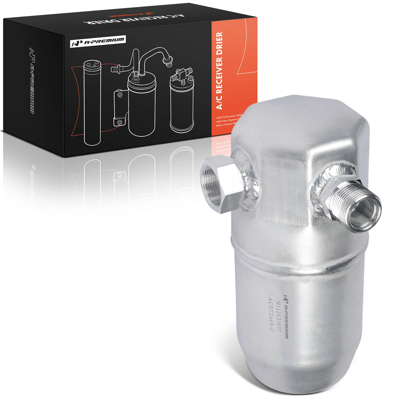 Aluminum AC Receiver Drier for 1987-1988 Pontiac 6000