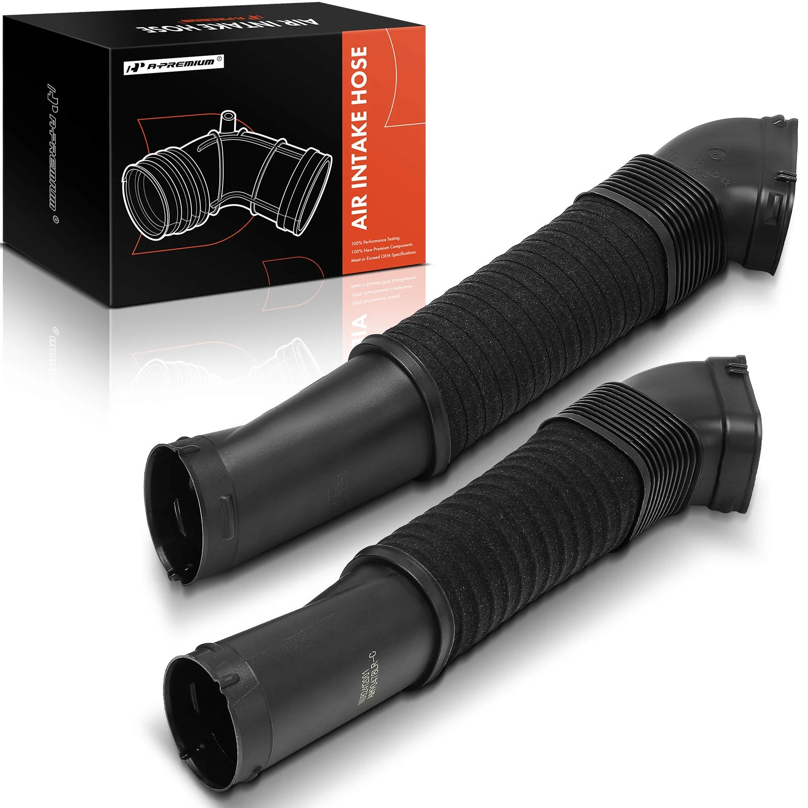 2 Pcs Driver & Passenger Engine Air Intake Hose