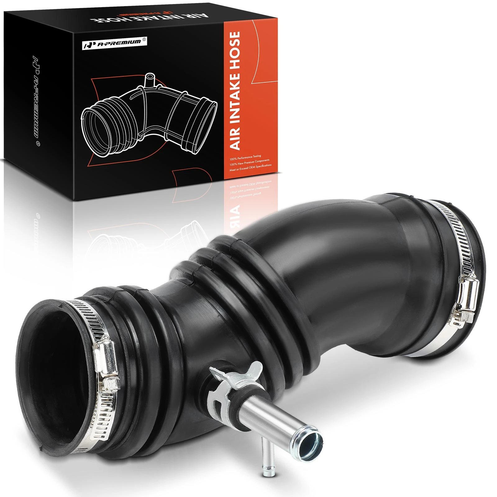 Engine Air Intake Hose with Hose Clamps for 1990-1991 Lexus ES250