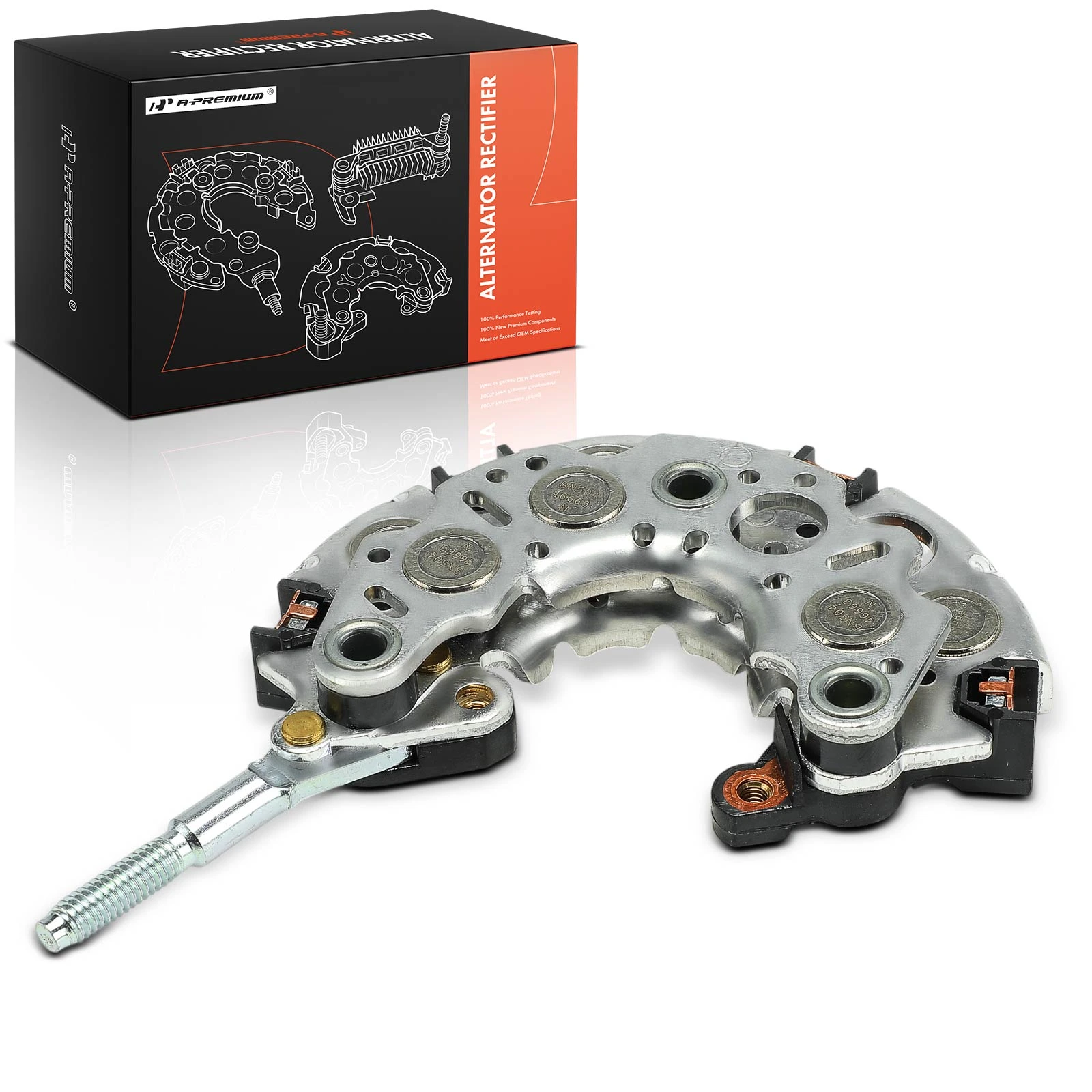 12V Rectifier with Aluminum Heat Sink 6-50A Avalanche Diodes for 2001-2006 Toyota Camry