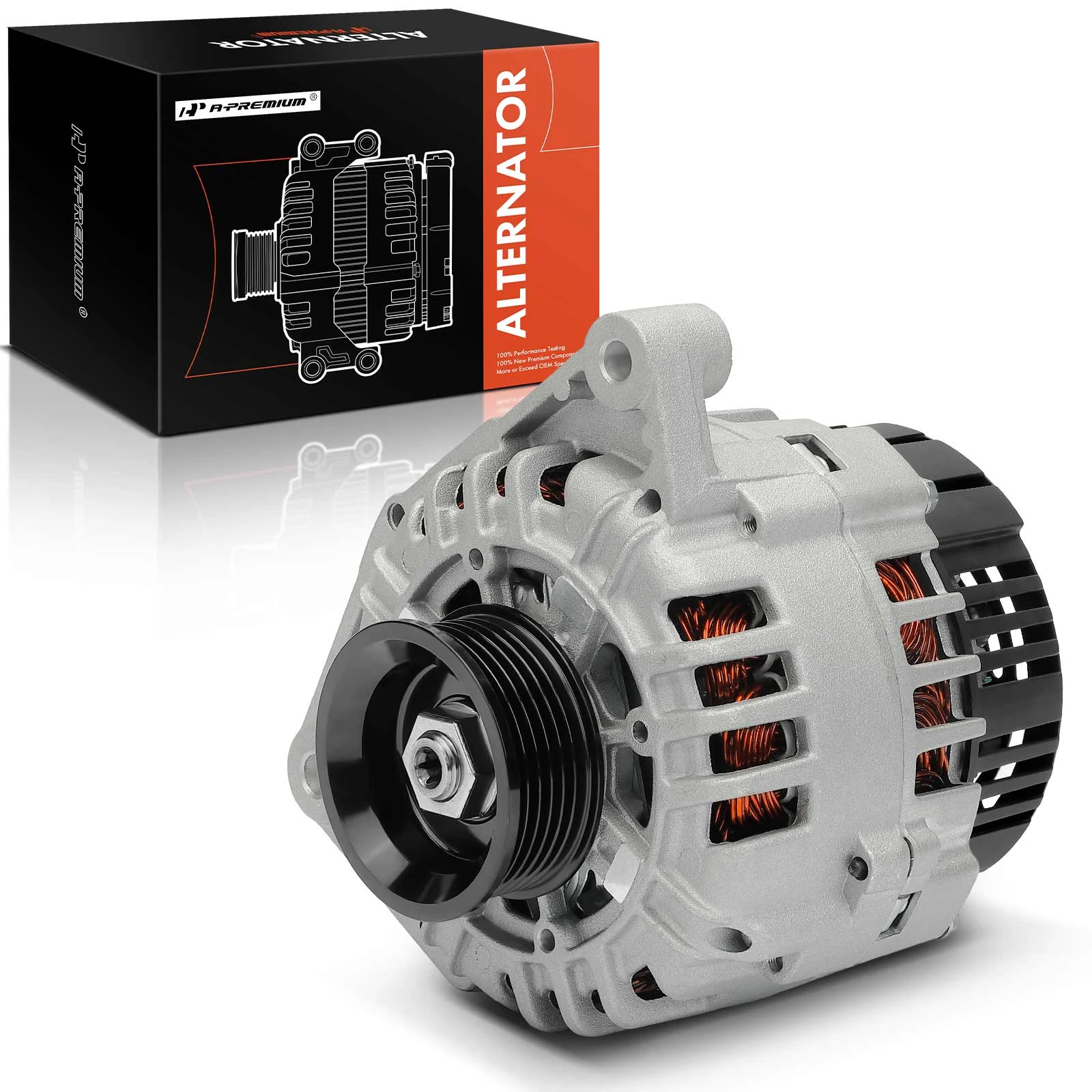 2003-2005 Audi Allroad Quattro Alternator 140A 12V Clockwise 6-Groove Pulley A-Premium APALT733