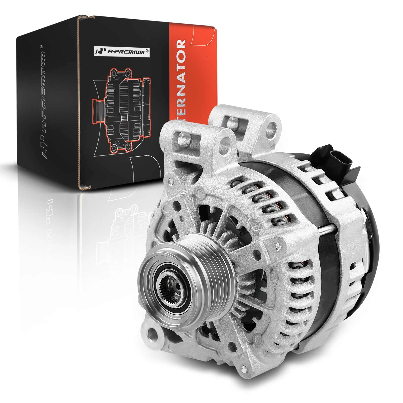 2007-2010 Saturn Outlook Alternator 170A 12V Clockwise 6-Groove Pulley A-Premium APALT129
