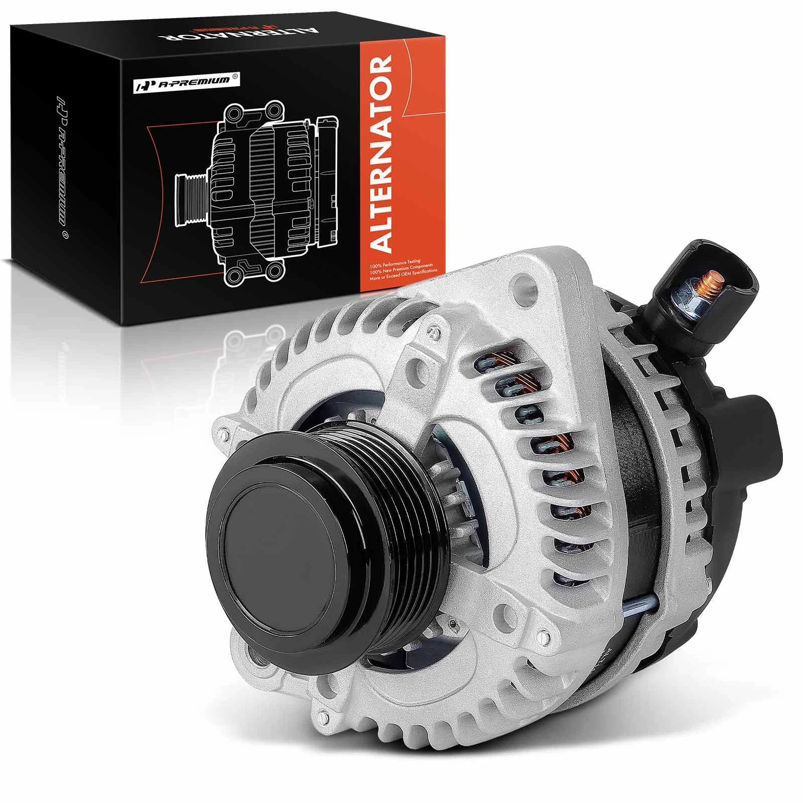2011-2012 Honda Accord Alternator 120A 12V Clockwise 6-Groove Pulley A-Premium APALT823