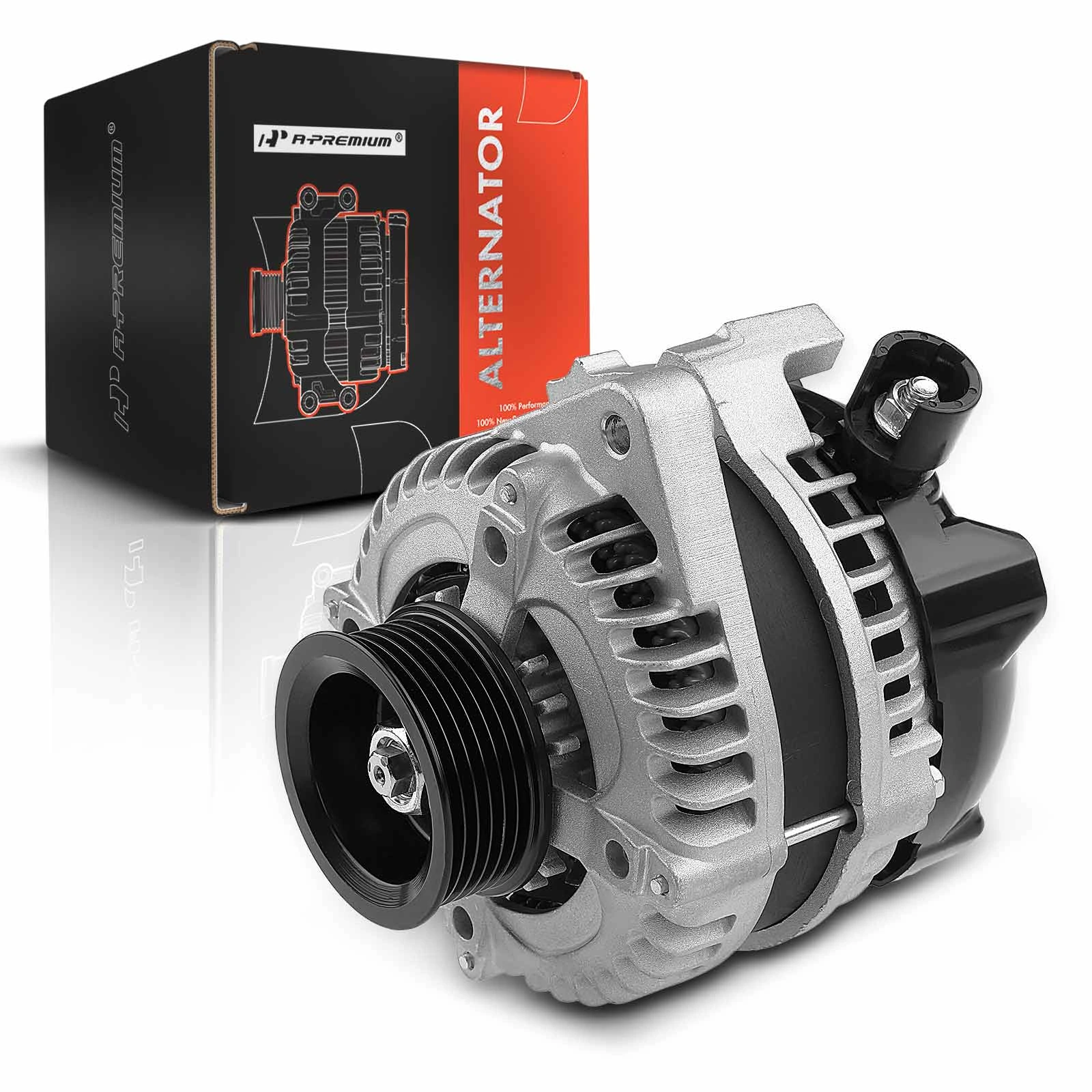 2013-2017 Honda Accord Alternator 135A 12V Clockwise 6-Groove Pulley A-Premium APALT255