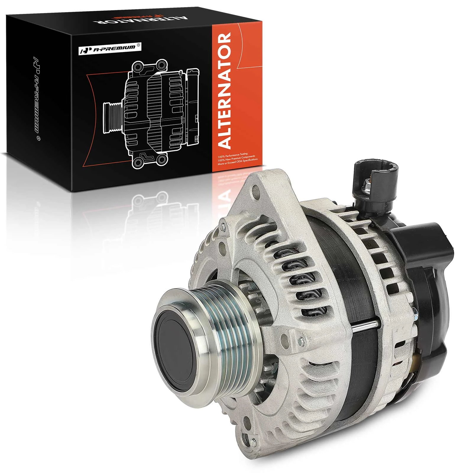 Alternator 130A 12V CW 6-Groove Clutch Pulley