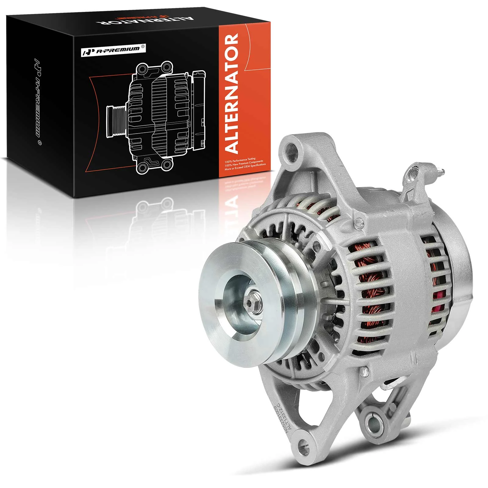 Alternator Compatible With 2012-2017 Hyundai Accent/Veloster & 2012-2013 Kia Rio 1.6L - 90 Amp, 6-Groove Pulley