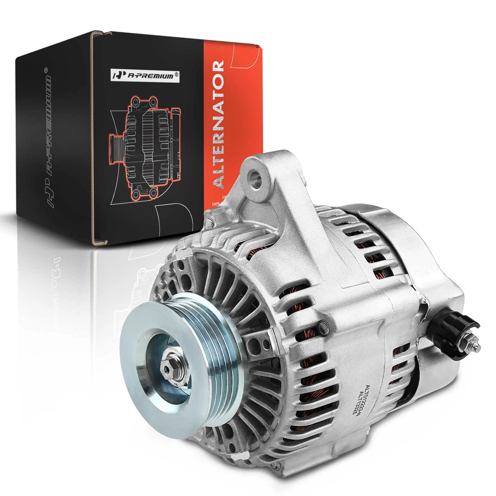 1990-1993 Honda Accord Alternator 80A 12V Counterclockwise 5-Groove Pulley A-Premium APALT296