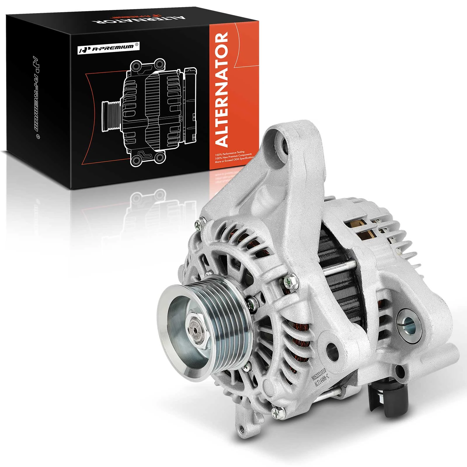 2013-2017 Honda Accord Alternator 110A 12V Clockwise 7-Groove Pulley A-Premium APALT1062