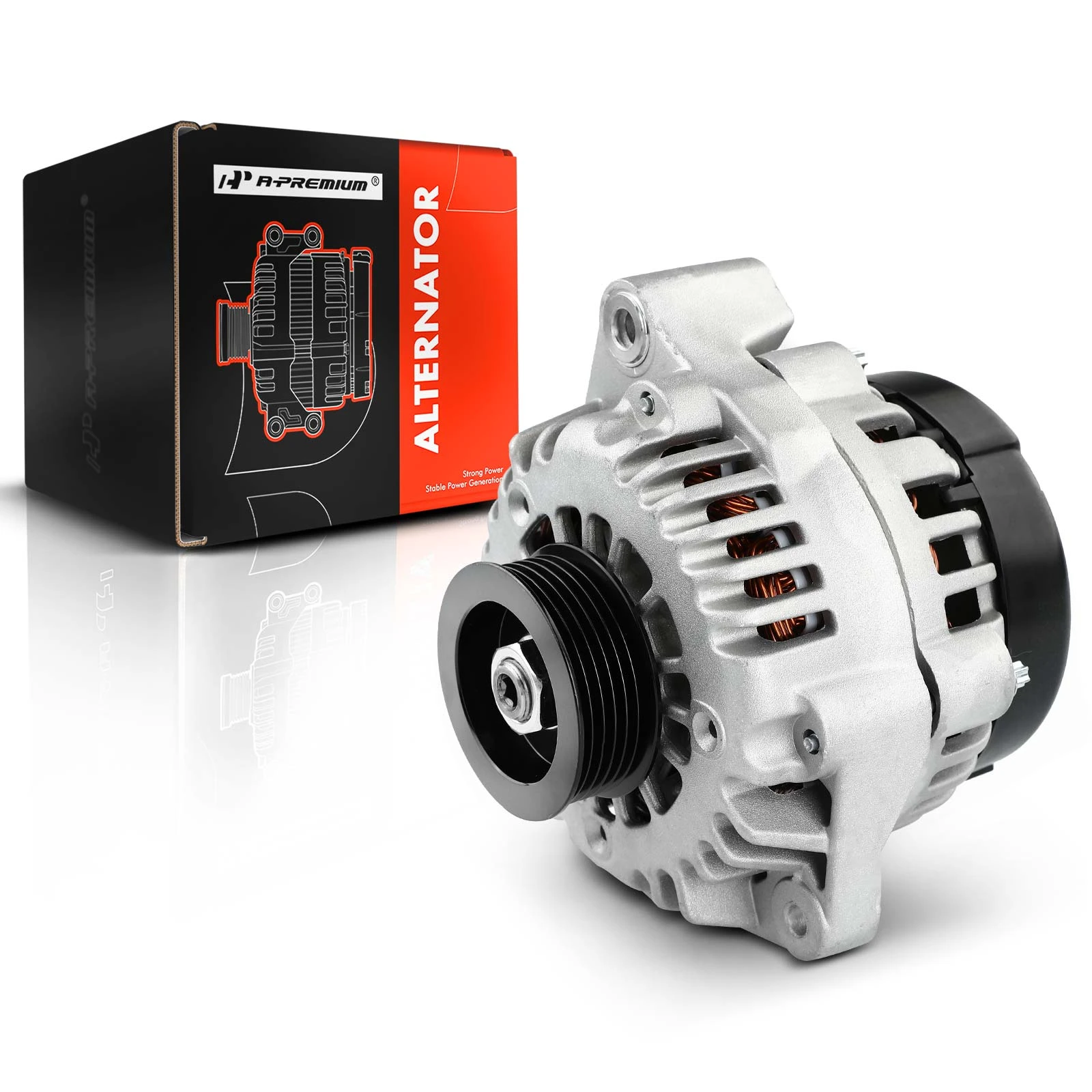 2003 Honda Accord Alternator 105A 12V Clockwise 6-Groove Pulley A-Premium APALT577