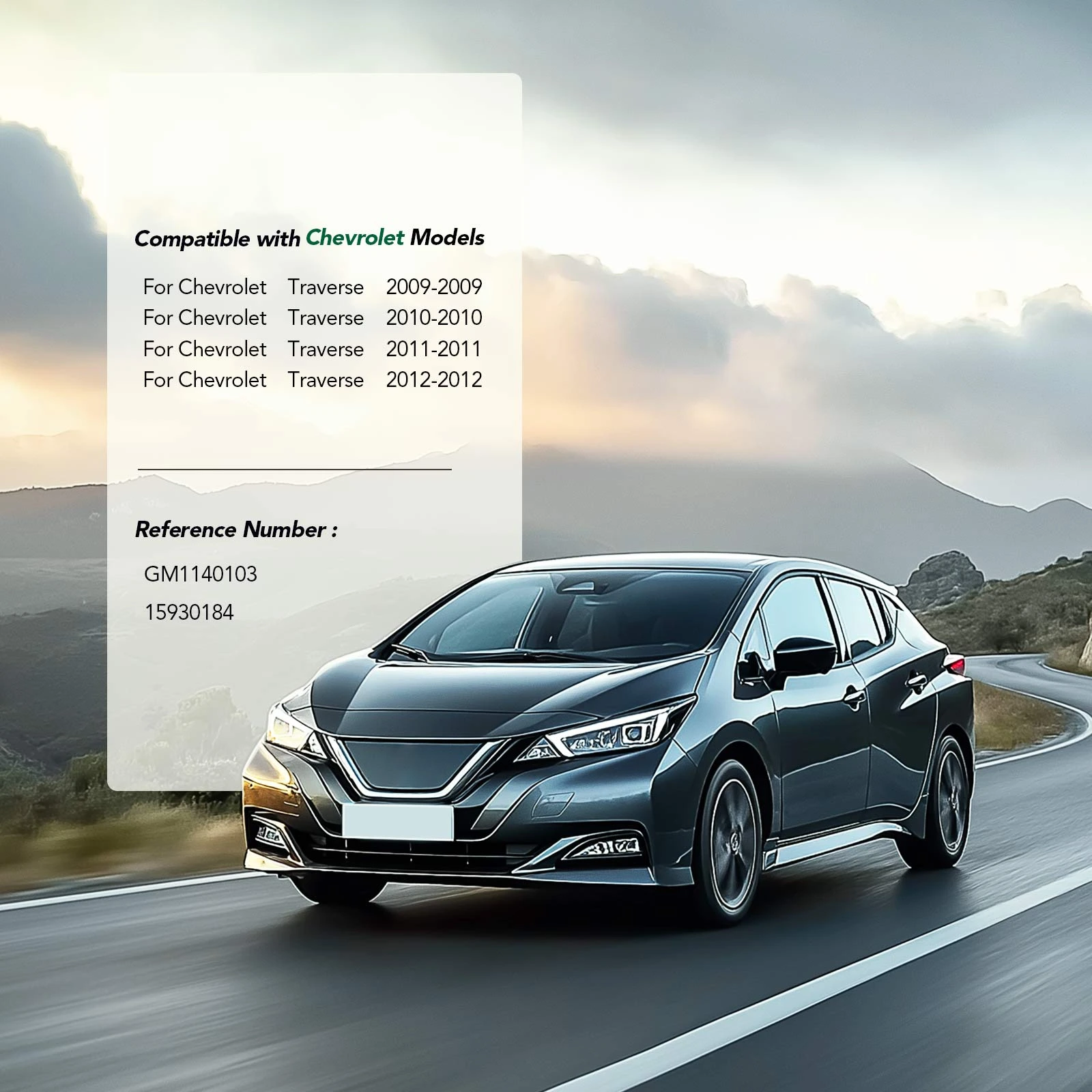 Rear Bumper Impact Absorber for Chevy Traverse 2009-2012