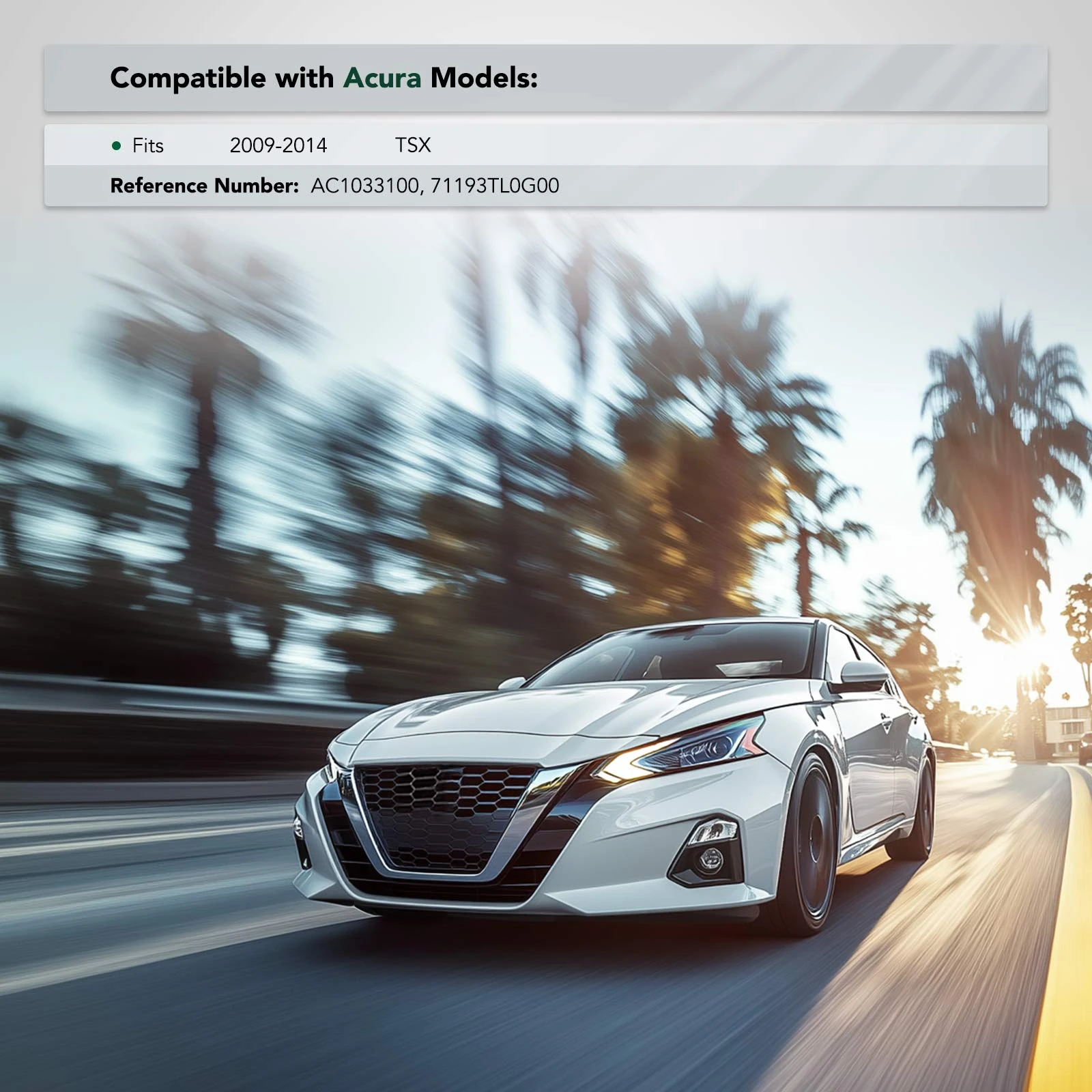 Front Passenger Plastic Bumper Cover Retainer Bracket Brace for Acura TSX 2009-2014