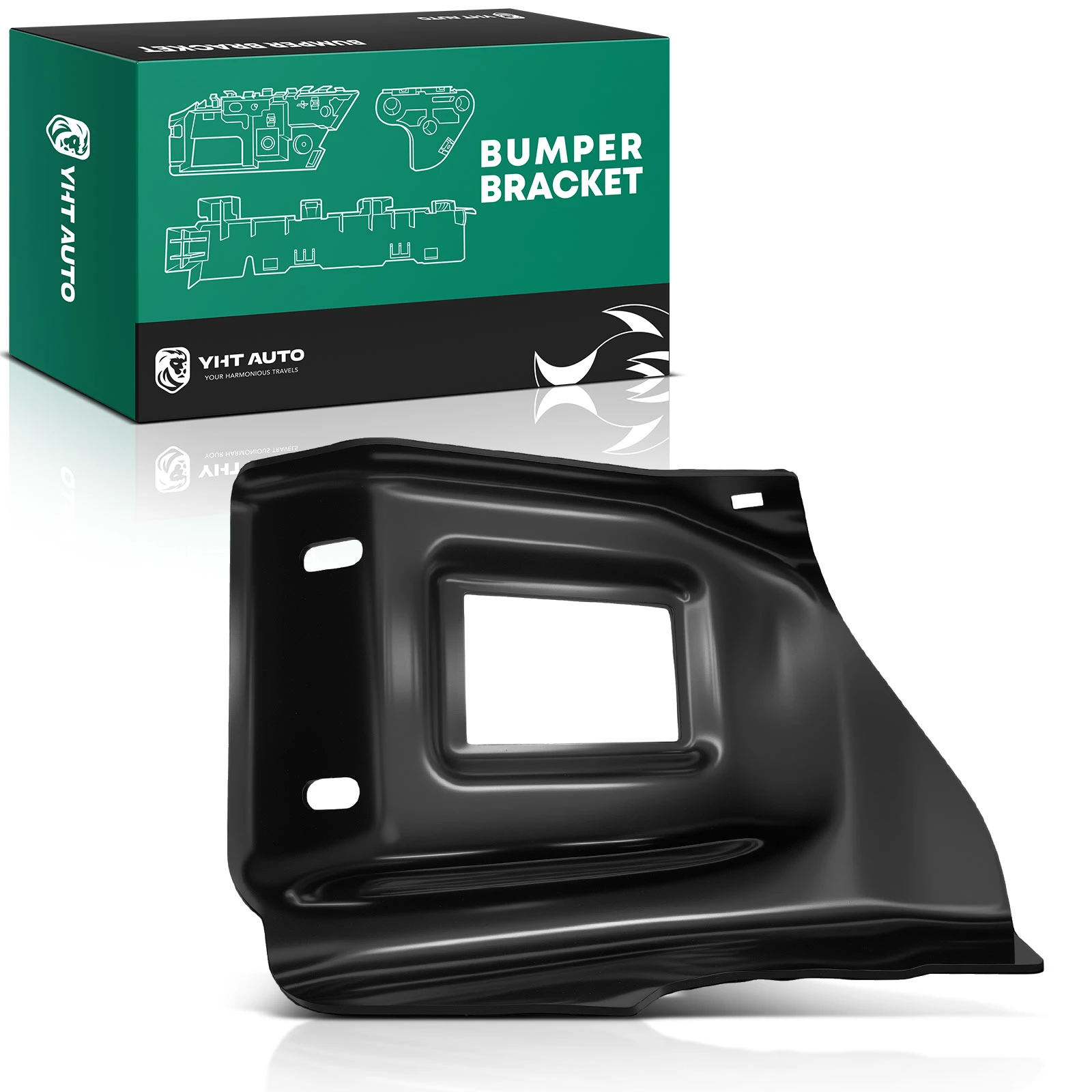 Rear Passenger Steel Bumper Bracket for 2002-2009 Dodge Ram 2500