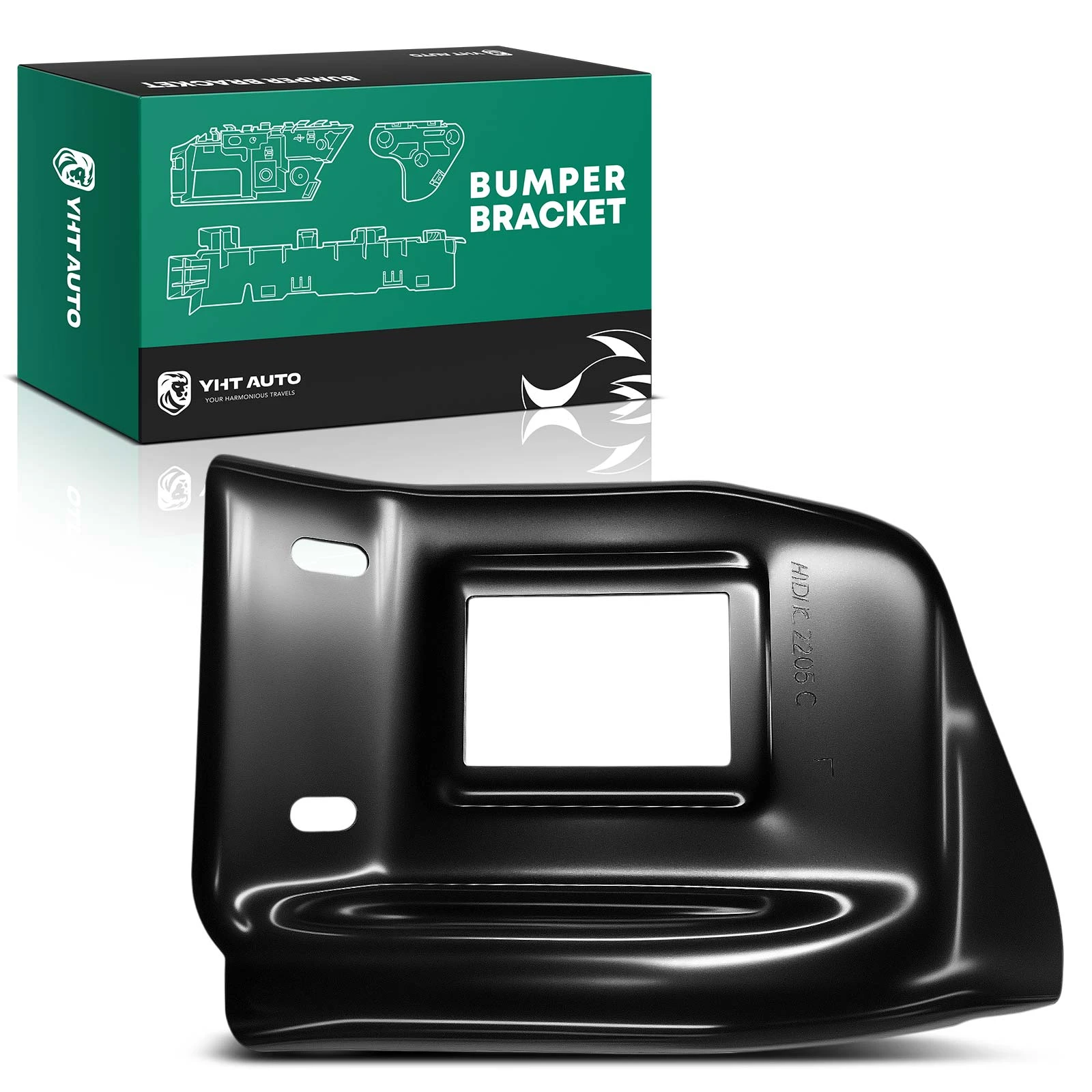 Rear Driver Steel Bumper Bracket for 2002-2009 Dodge Ram 1500