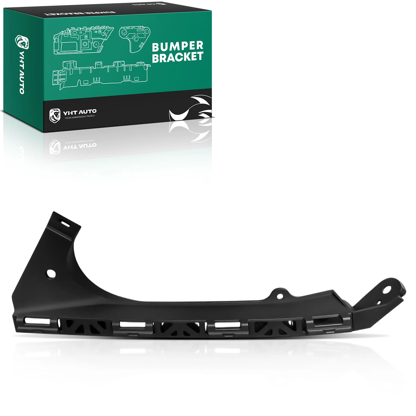 Front Driver Plastic Bumper Bracket Cover Support for Honda Fit 2009-2014