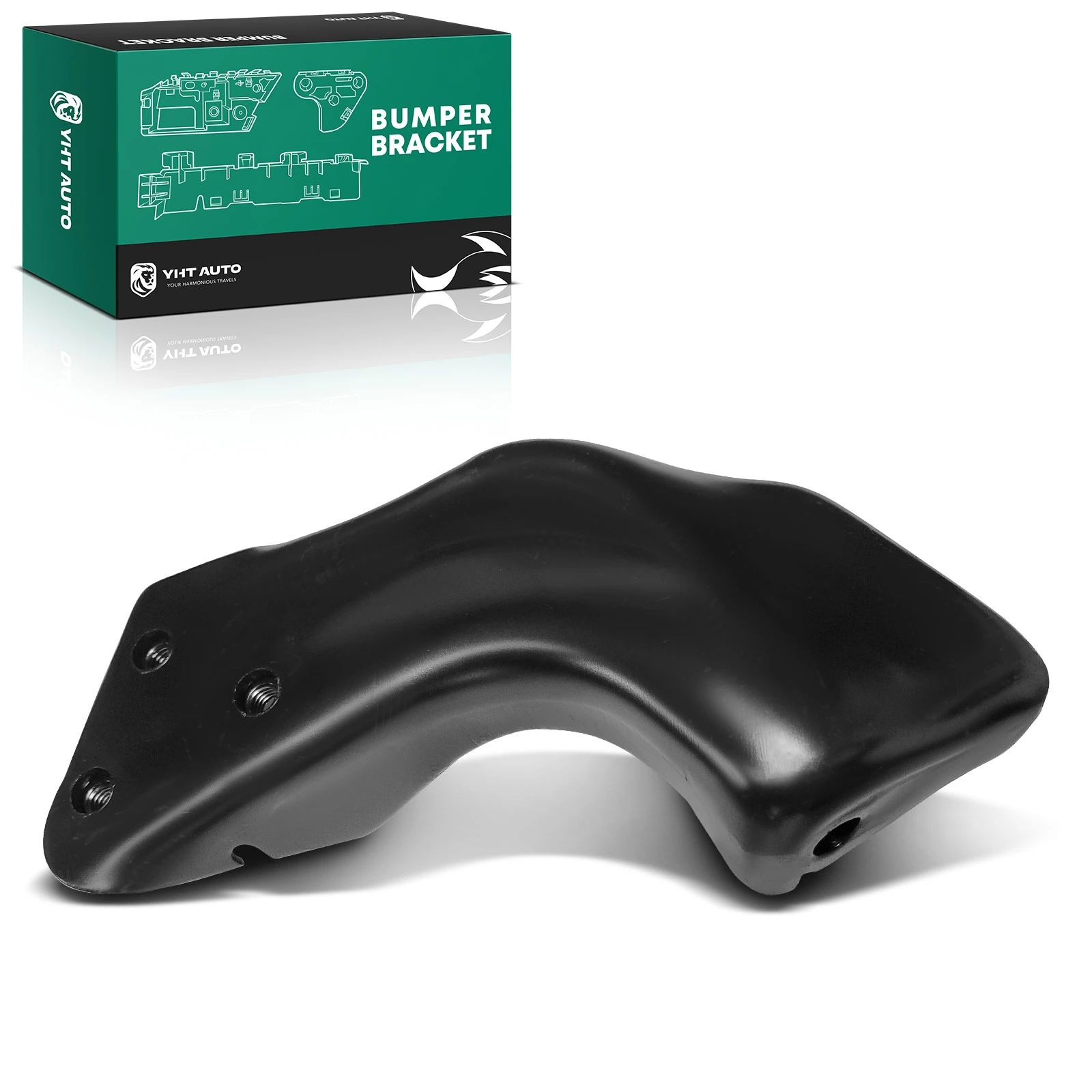 Front Driver Inner Steel Bumper Bracket for 1992-1993 Chevrolet K1500 Suburban