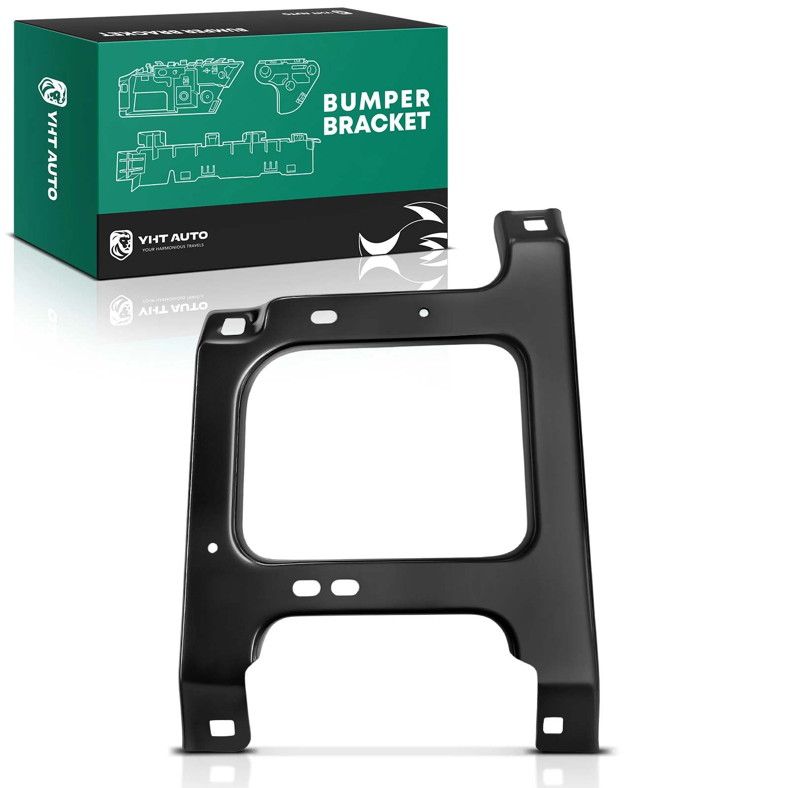 Front Passenger Steel Bumper Bracket for 2002-2008 Dodge Ram 2500