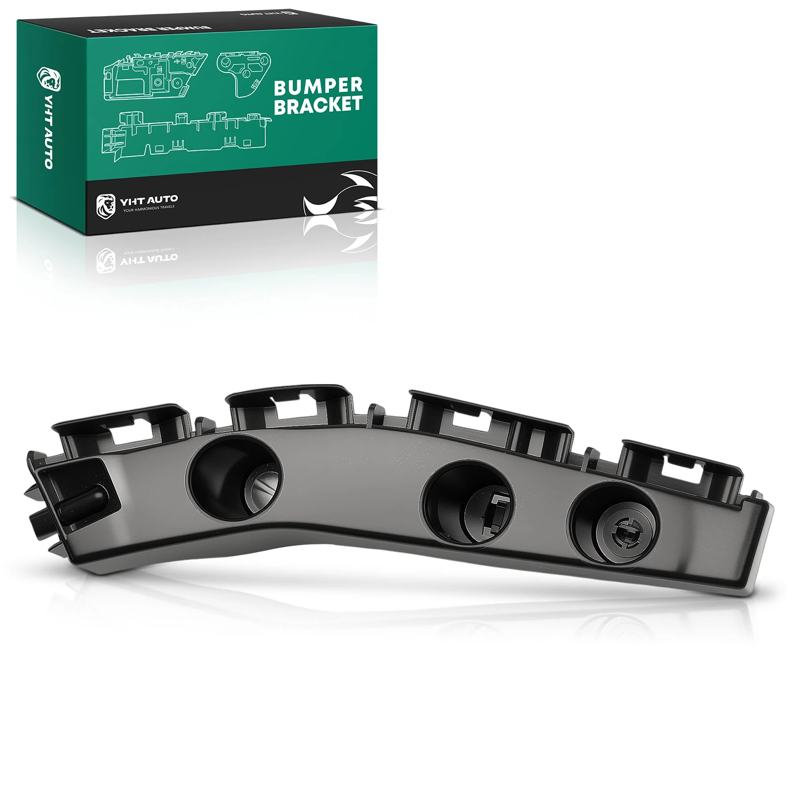 Front Passenger Plastic Bumper Bracket for 2011-2017 Jeep Compass