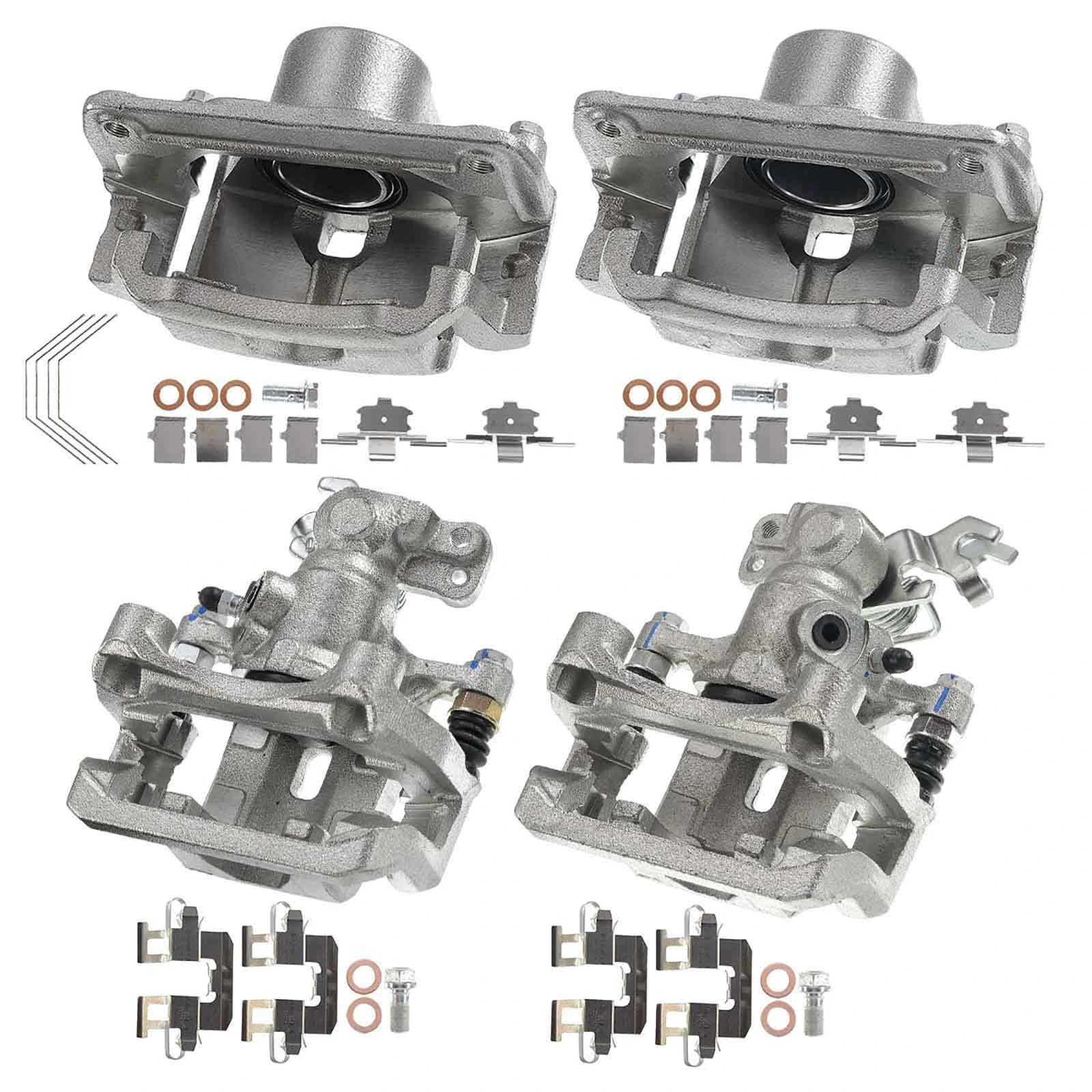 2006-2013 Mazda 6 4pc Brake Caliper Front & Rear 1-Piston A-Premium APBC2455